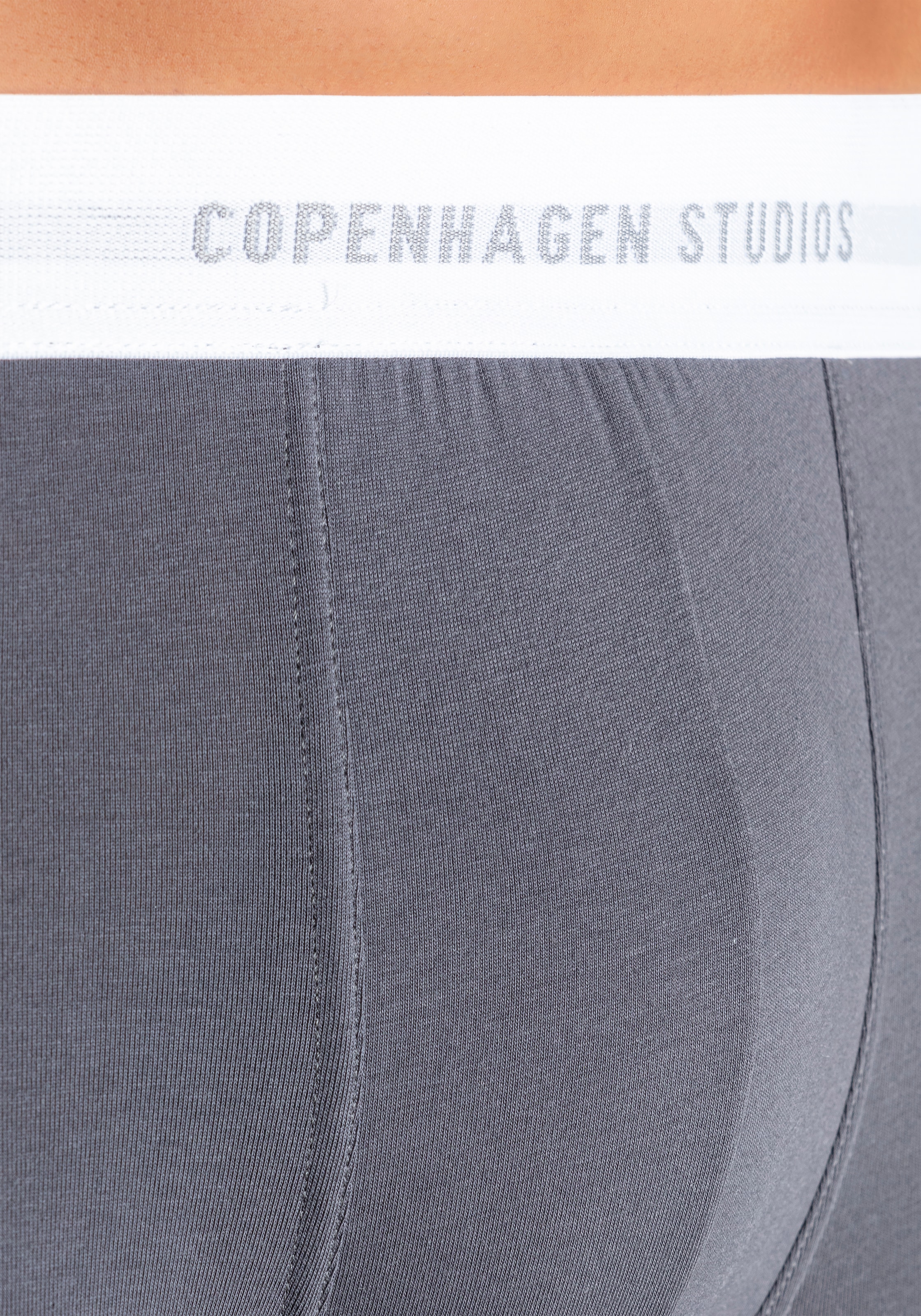 Copenhagen Studios Boxer »Boxershorts für Herren«, (Packung, 3 St., 3er Pack), mit weißem Logo-Bund
