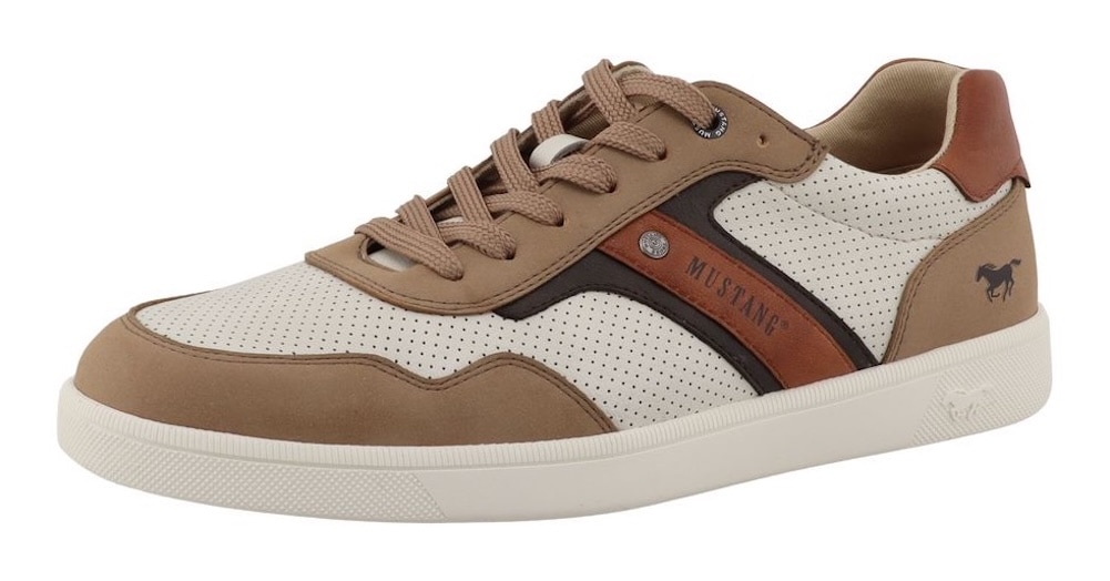 Mustang Shoes Sneaker "Romeo" Schnürschuh, Halbschuh, Freizeitschuh mit modischen Kontrastbesätzen