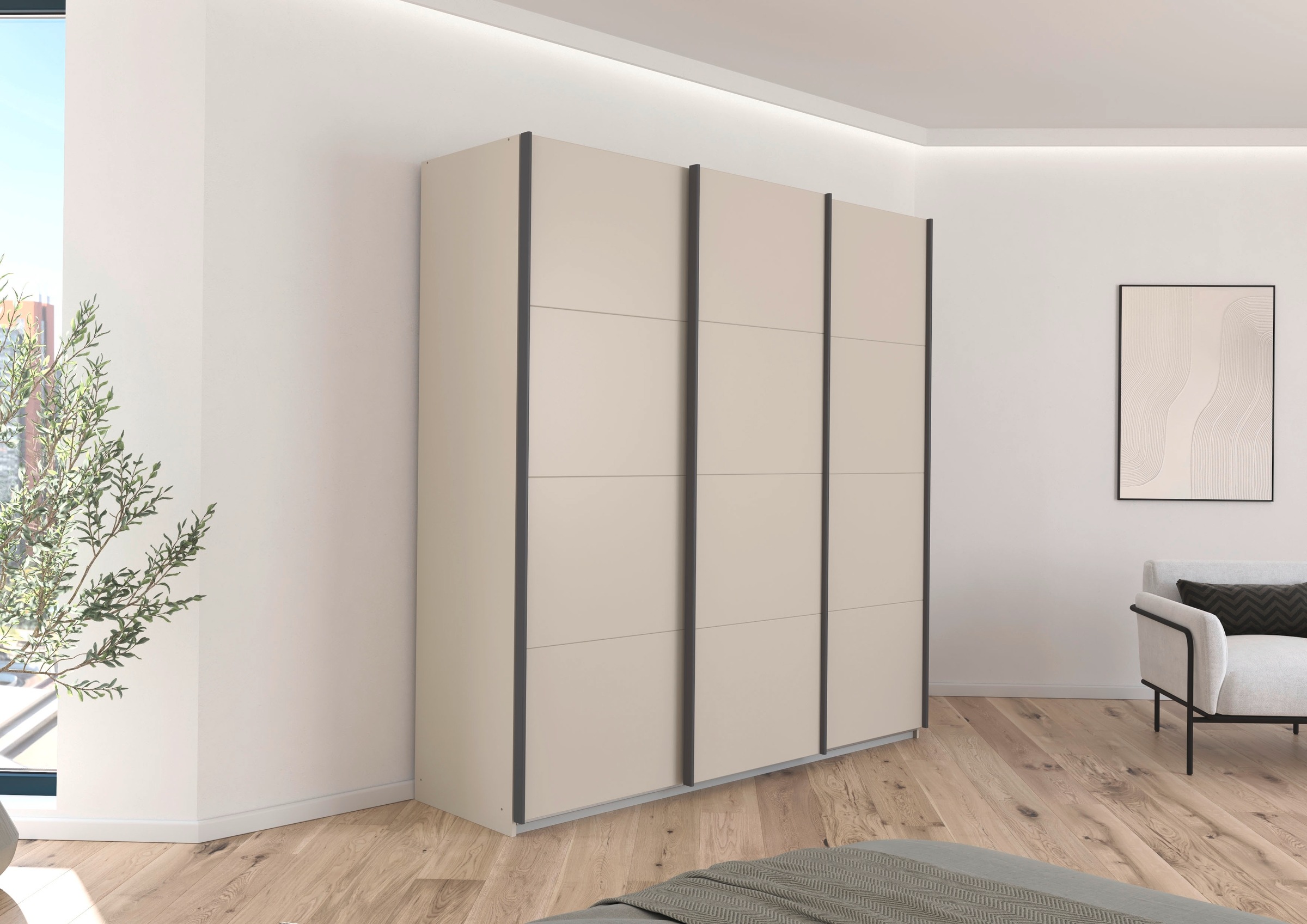 OTTO home Schwebetürenschrank "Kleiderschrank Schrank Garderobe AGORDO mit günstig online kaufen