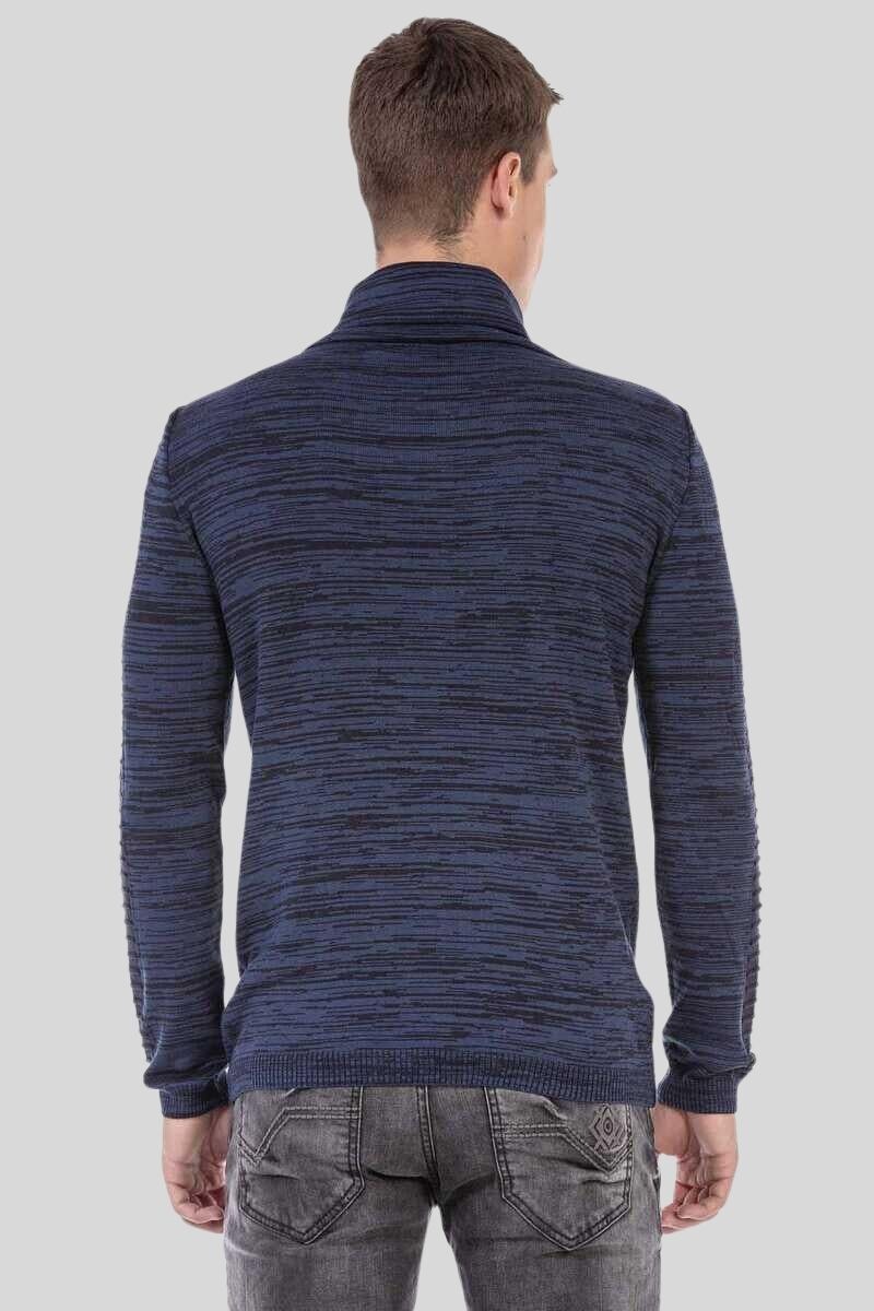 Cipo & Baxx Schalkragenpullover "Pullover", 1 Stk. mit Schalkragen günstig online kaufen
