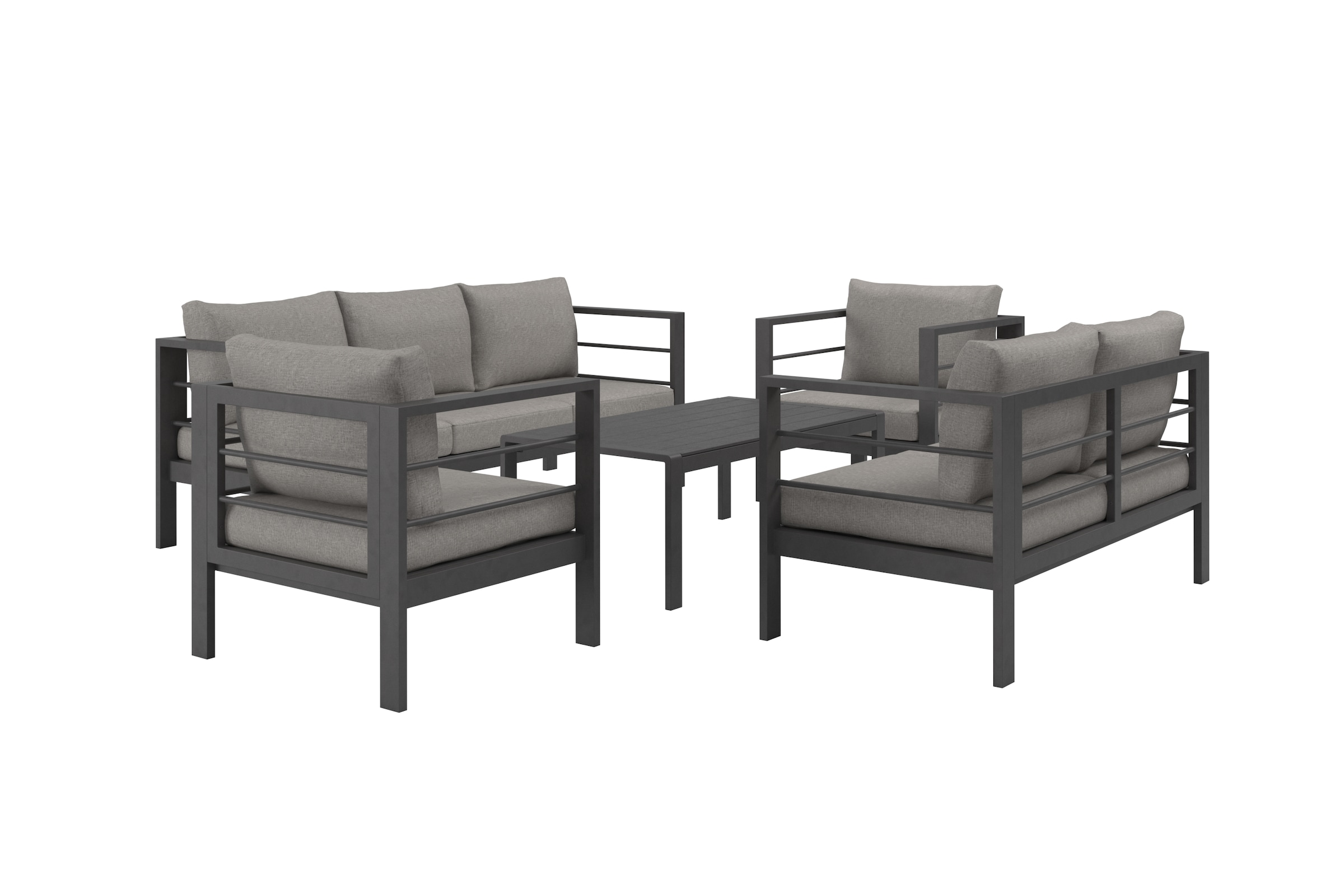KONIFERA Gartenlounge-Set ""New Jersey"" Set, 1x 3er Sofa, 1x 2er Sofa, 2 S günstig online kaufen