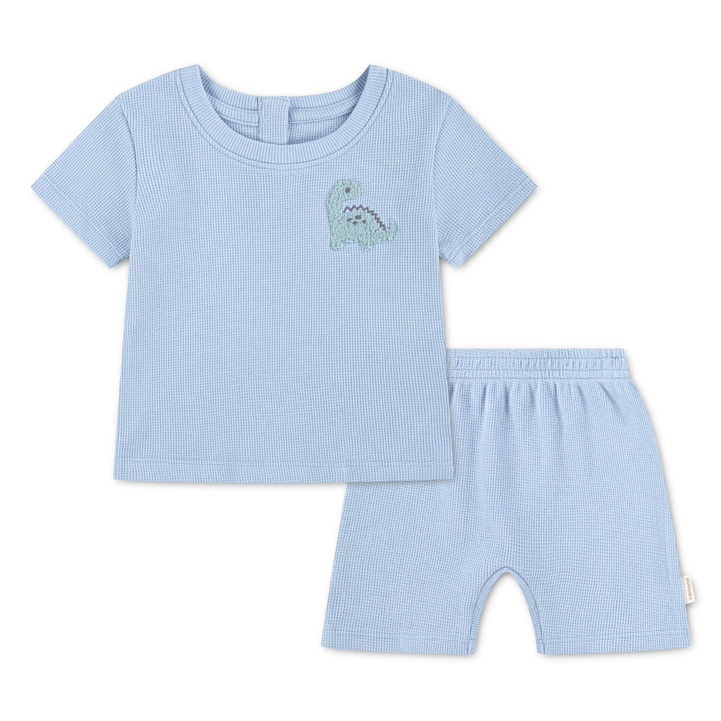 HUGGIES babywear Shirt & Hose »HUGB SHORT SET« Set, 2 mit süßer Tierapplikation, Baumwolle