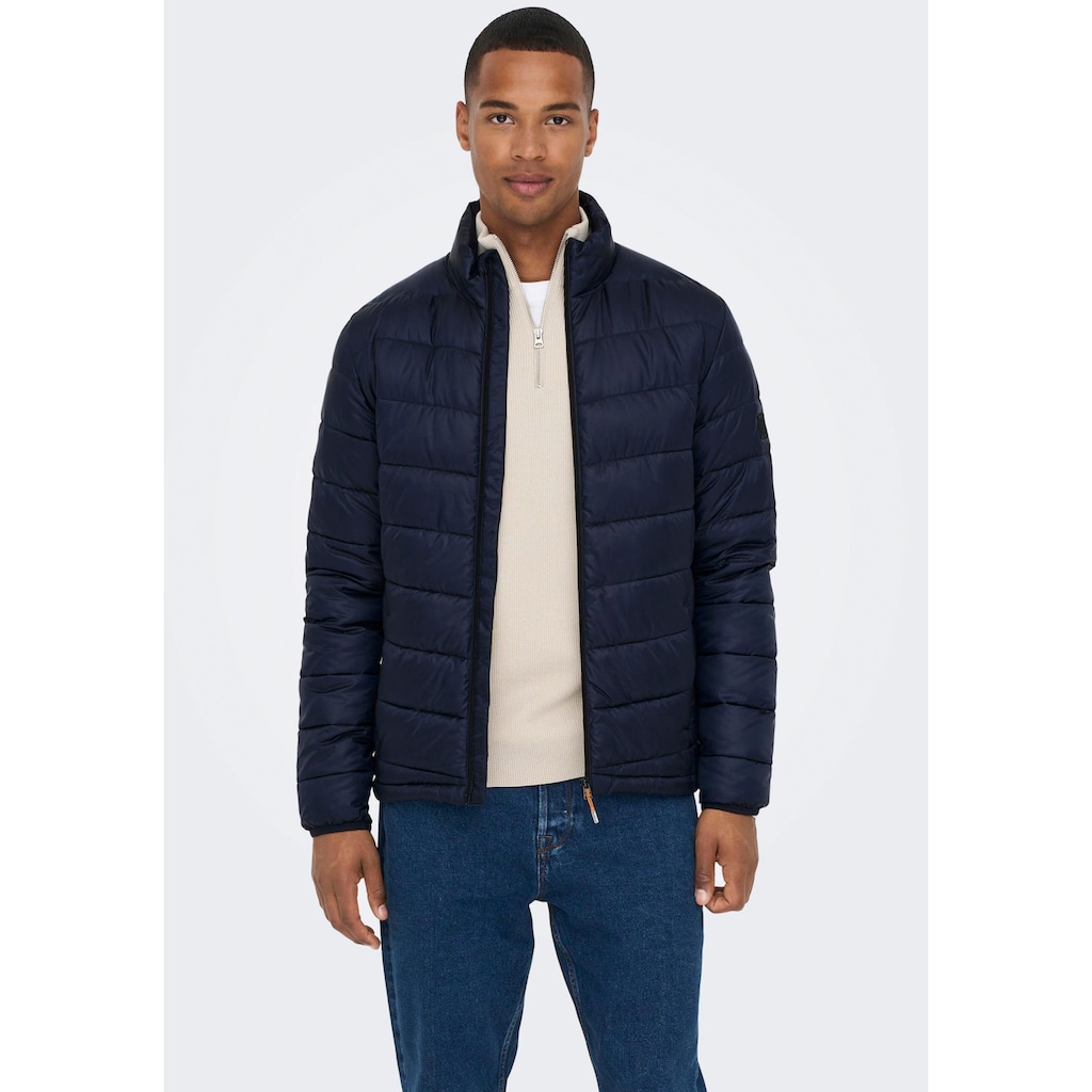 ONLY & SONS Steppjacke »ONSCARVEN QUILTED PUFFER OTW NOOS«