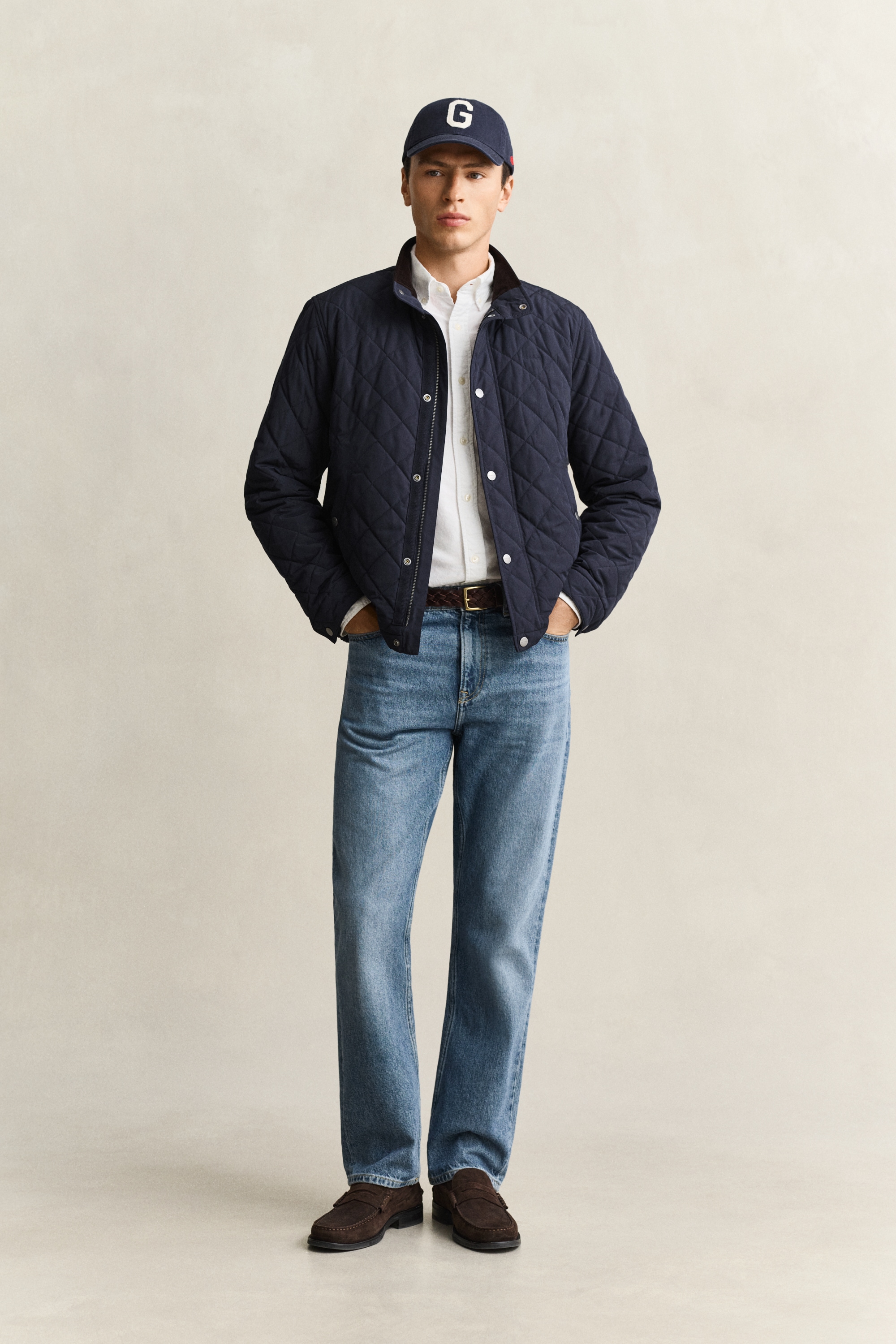 Gant Steppjacke »CLASSIC QUILTED JACKET« ohne Kapuze Regular fit mit Stehkragen