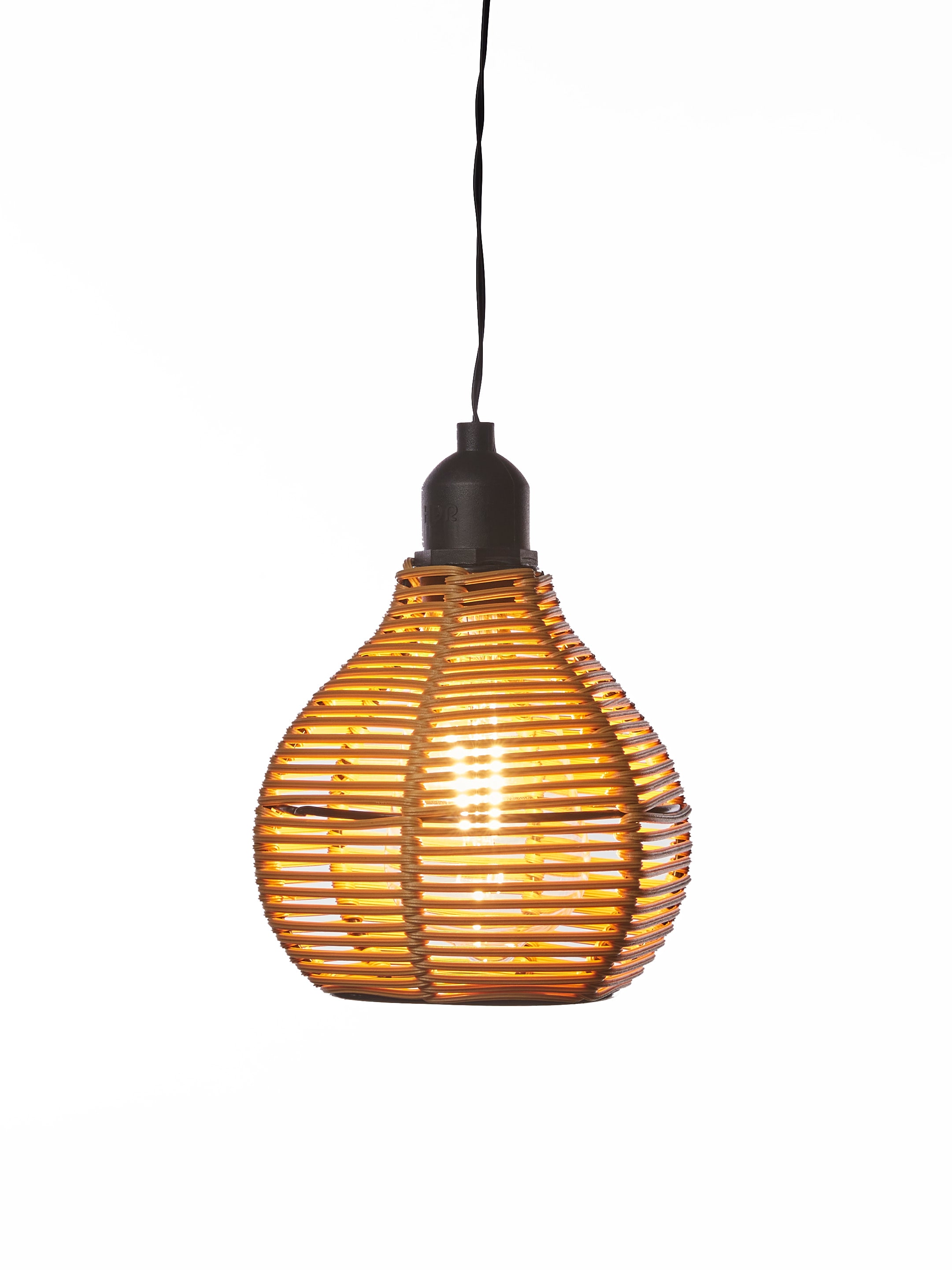LUXFORM Hängeleuchte »Luxform Hanging Lamp Rattan«, Leuchtmittel LED-Modul | LED fest integriert, LED-Hängeleuchte, batteriebetrieben, warmweiß