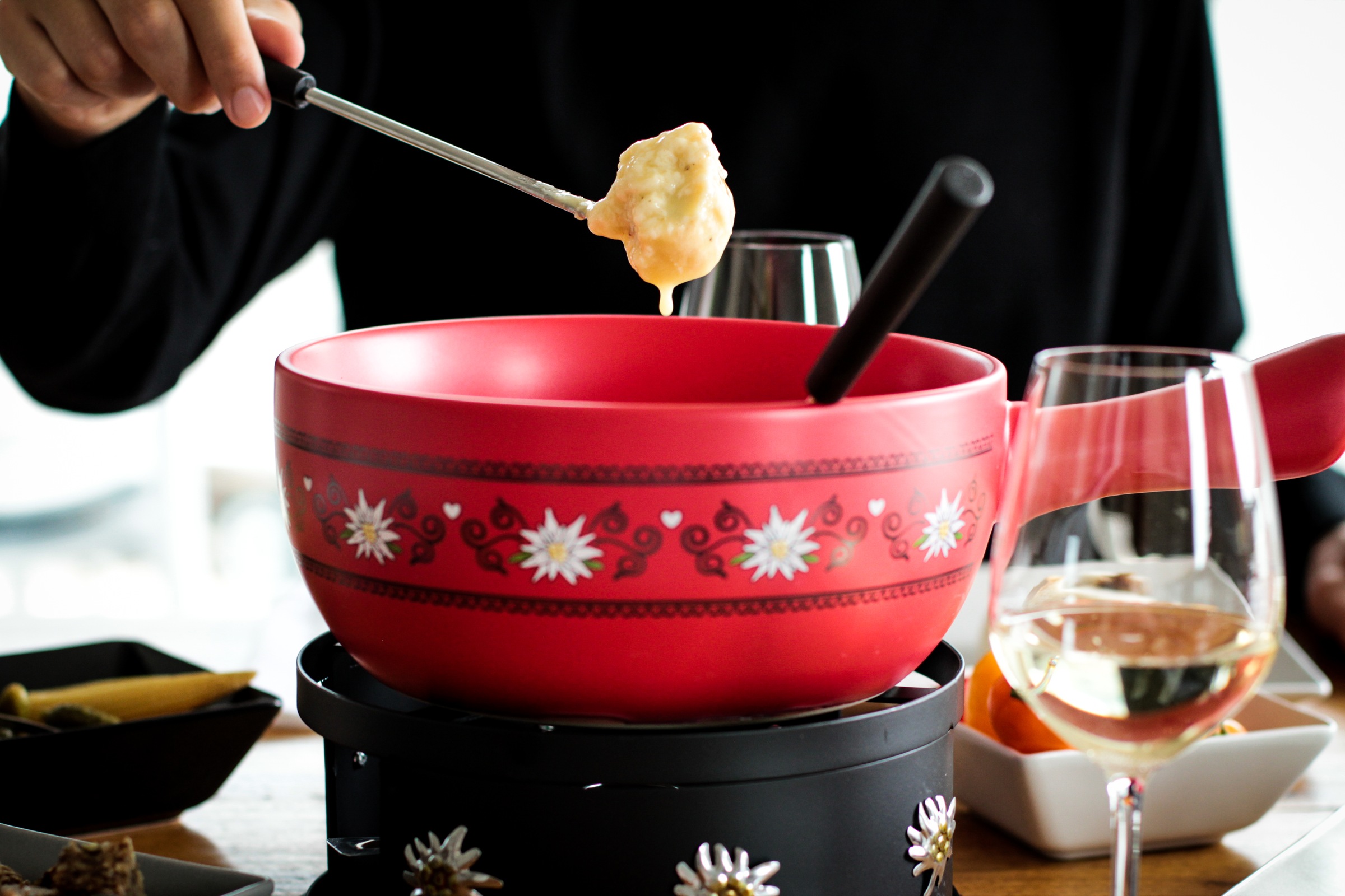 MÄSER Fonduetopf, Keramik, (Set, 11 tlg.)