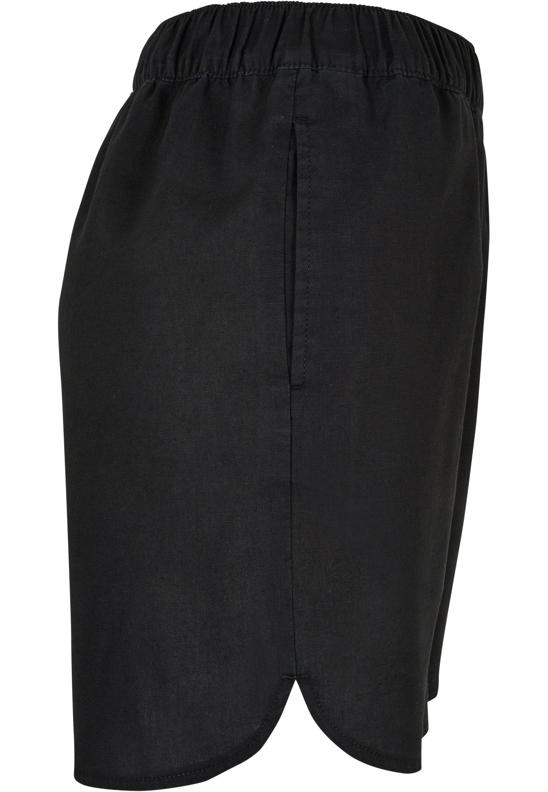 URBAN CLASSICS Shorts »Urban Classics Damen Ladies Linen Mixed Shorts«, (1 tlg.)