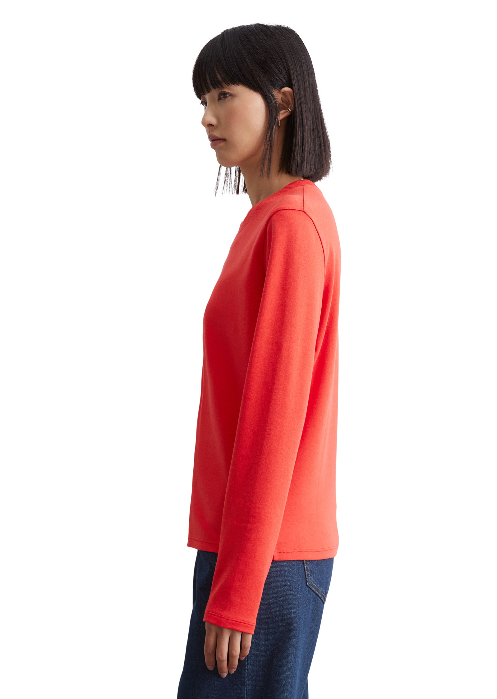 Marc OPolo DENIM Langarmshirt "aus Interlock-Jersey" günstig online kaufen