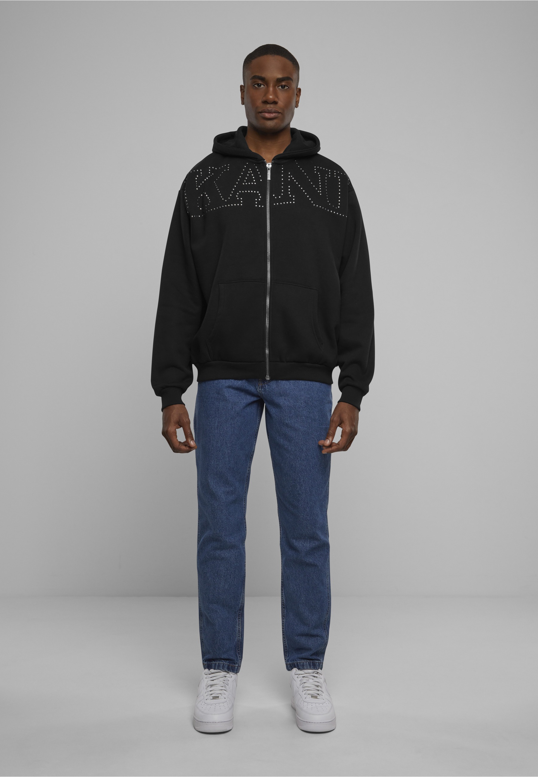 Karl Kani Kapuzenpullover »Karl Kani Herren KM234-014-2 KK Studded Retro OS Full Zip Hoodie« 1 tlg.