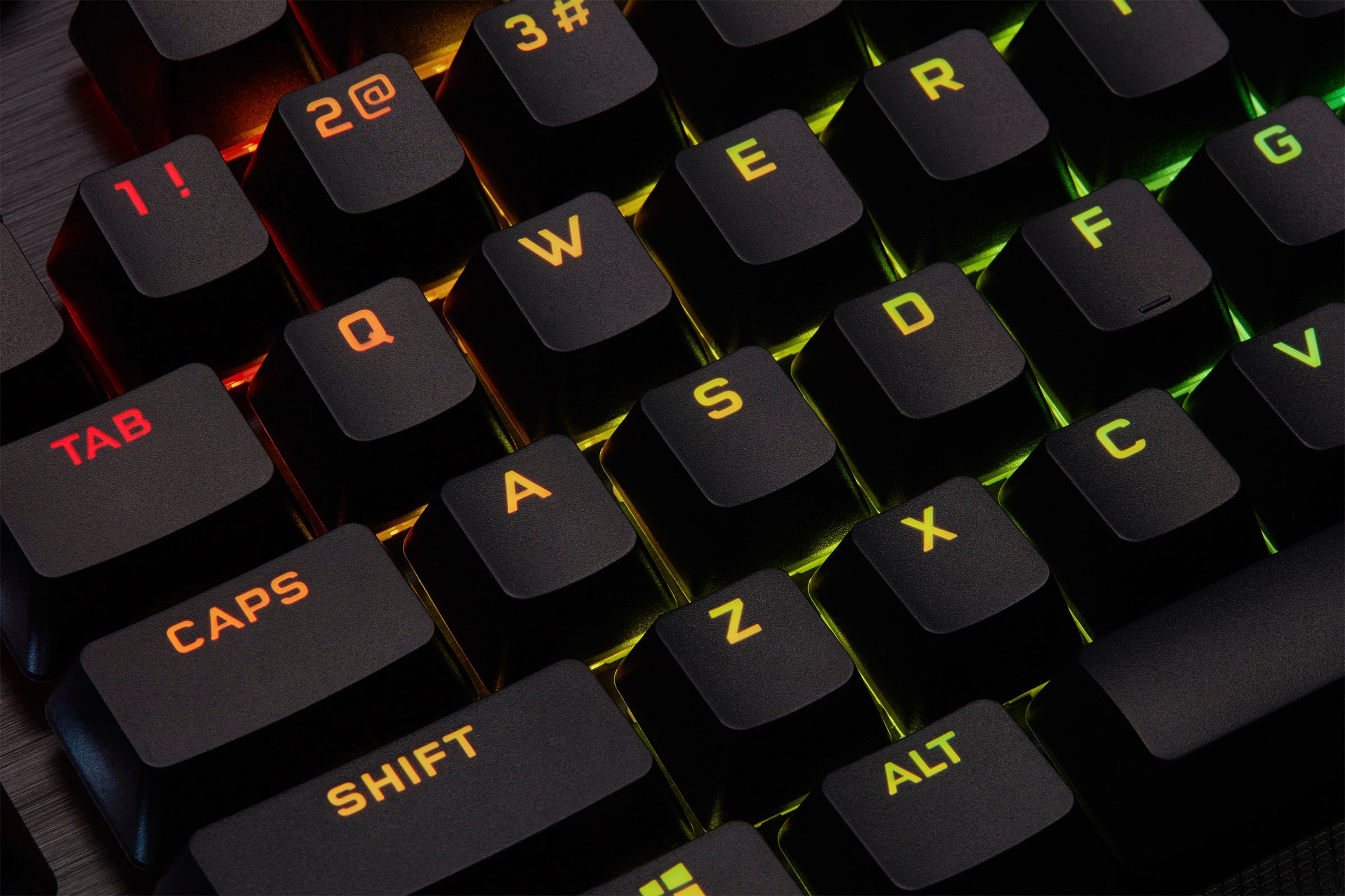 Corsair Gaming-Tastatur »K100 CORSAIR OPX«, (Handgelenkauflage-USB-Anschluss-Lautstärkeregler-Makro-Tasten-ausklappbare Füße-Ziffernblock)