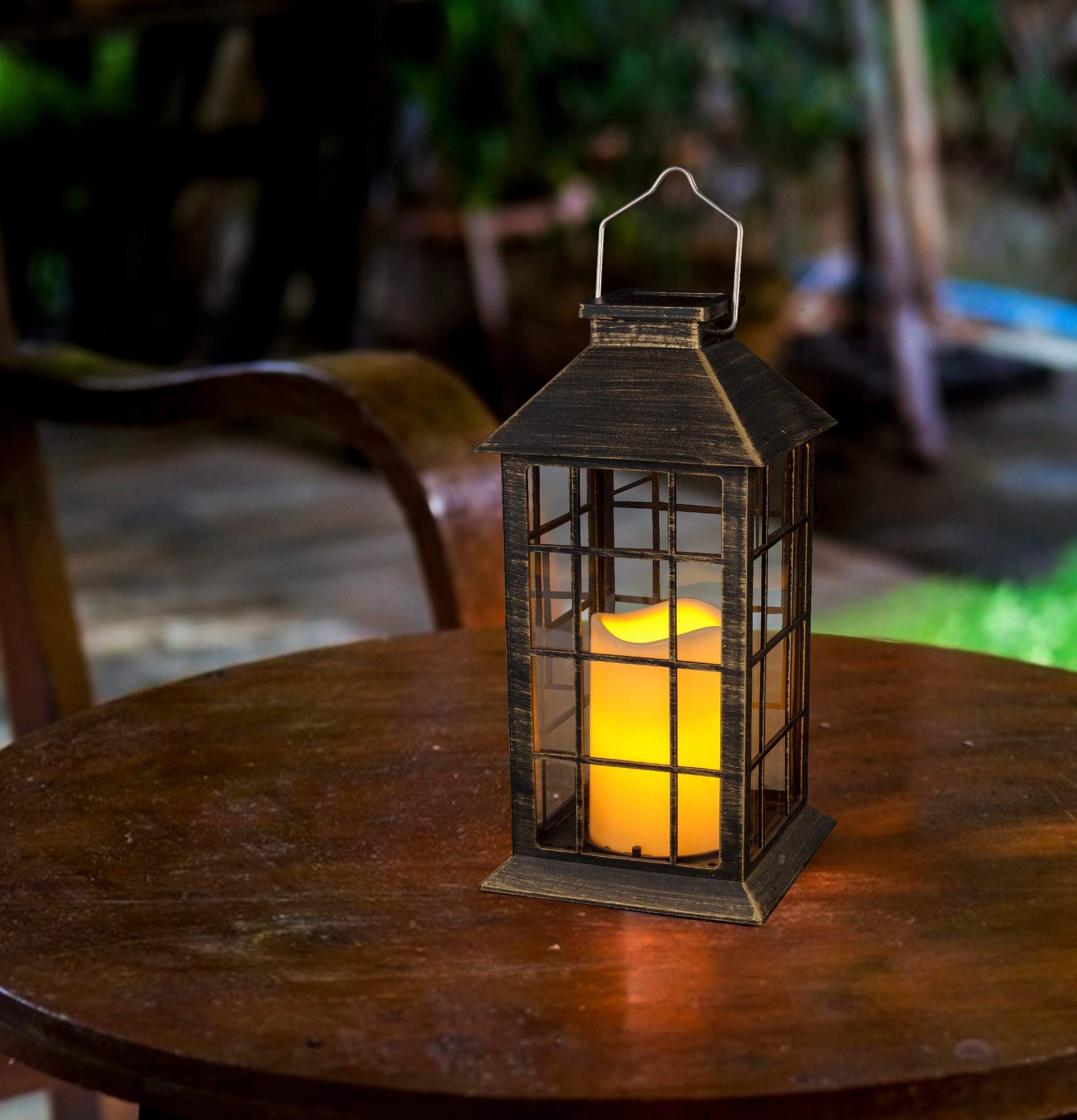 näve LED Solarleuchte »Laterne«, 1 flammig, LED Solar Laternen 2er Set,inkl. 1x NiMH / AA / 300 mAh / 1,2 V