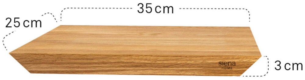 aus kaufen Home Schneidebrett Eichenholz Siena 45° BAUR St.), FSC®-zertifiziertem Griff, | (1 »Brescia«,