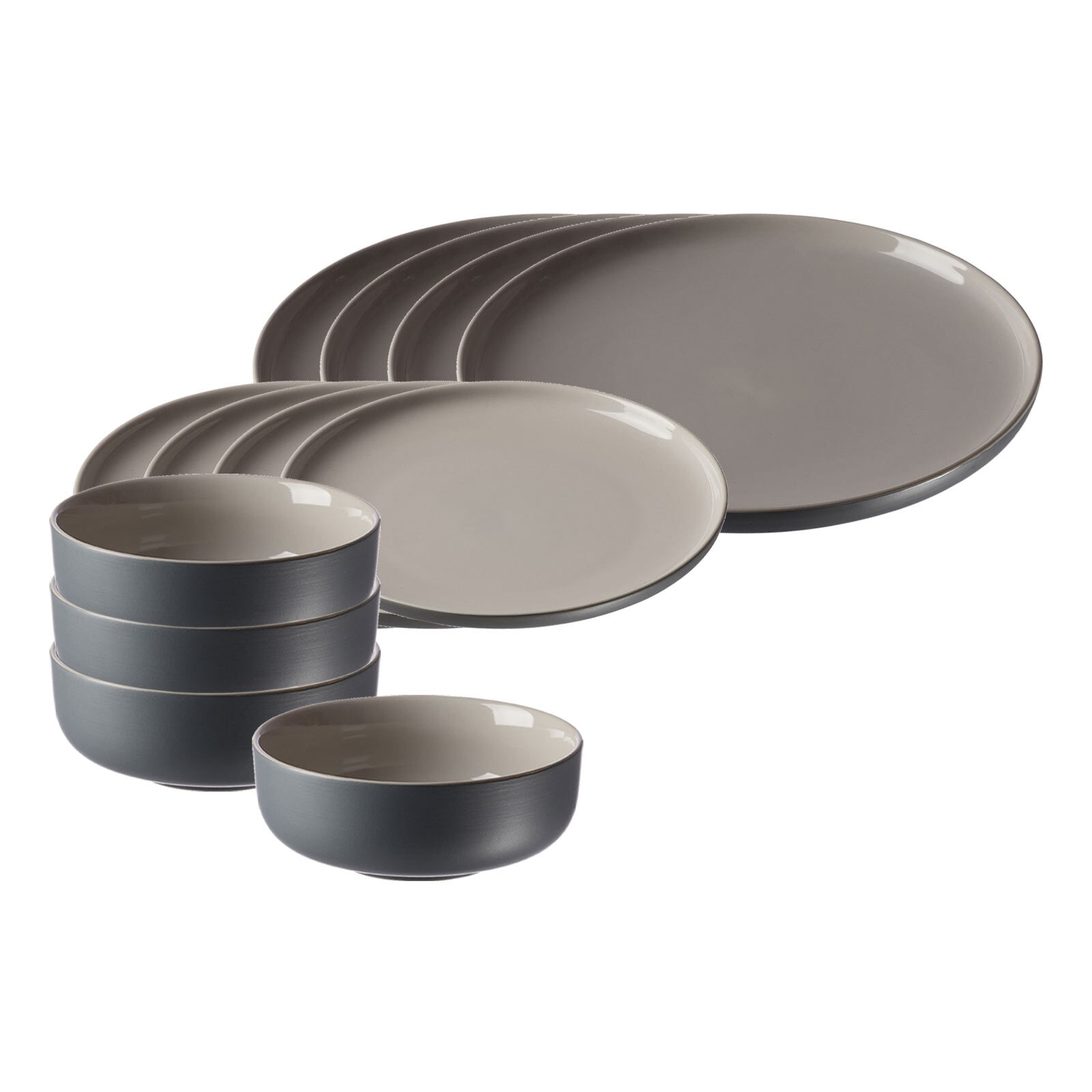 Ritzenhoff & Breker Geschirr-Set »Basic-Set Jasper 12er Set« Spülmaschinenfest