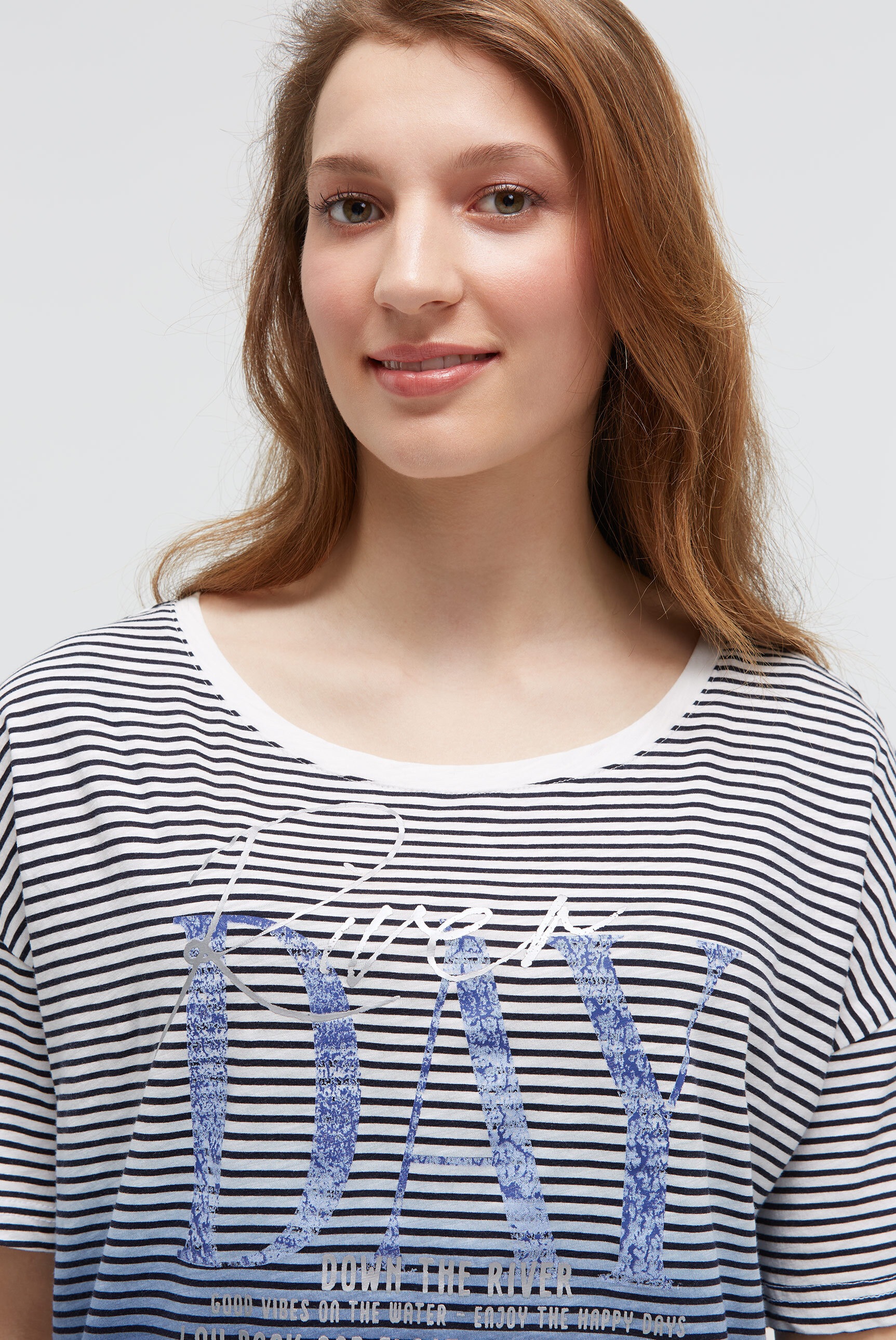 SOCCX Rundhalsshirt mit Farbverlauf