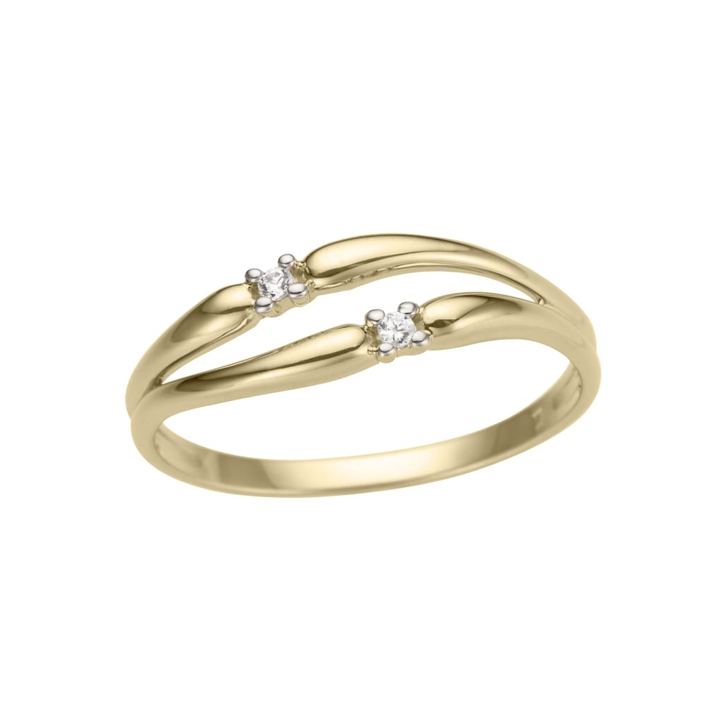 Firetti Goldring »Schmuck Geschenk Gold 585, poliert, bicolor«