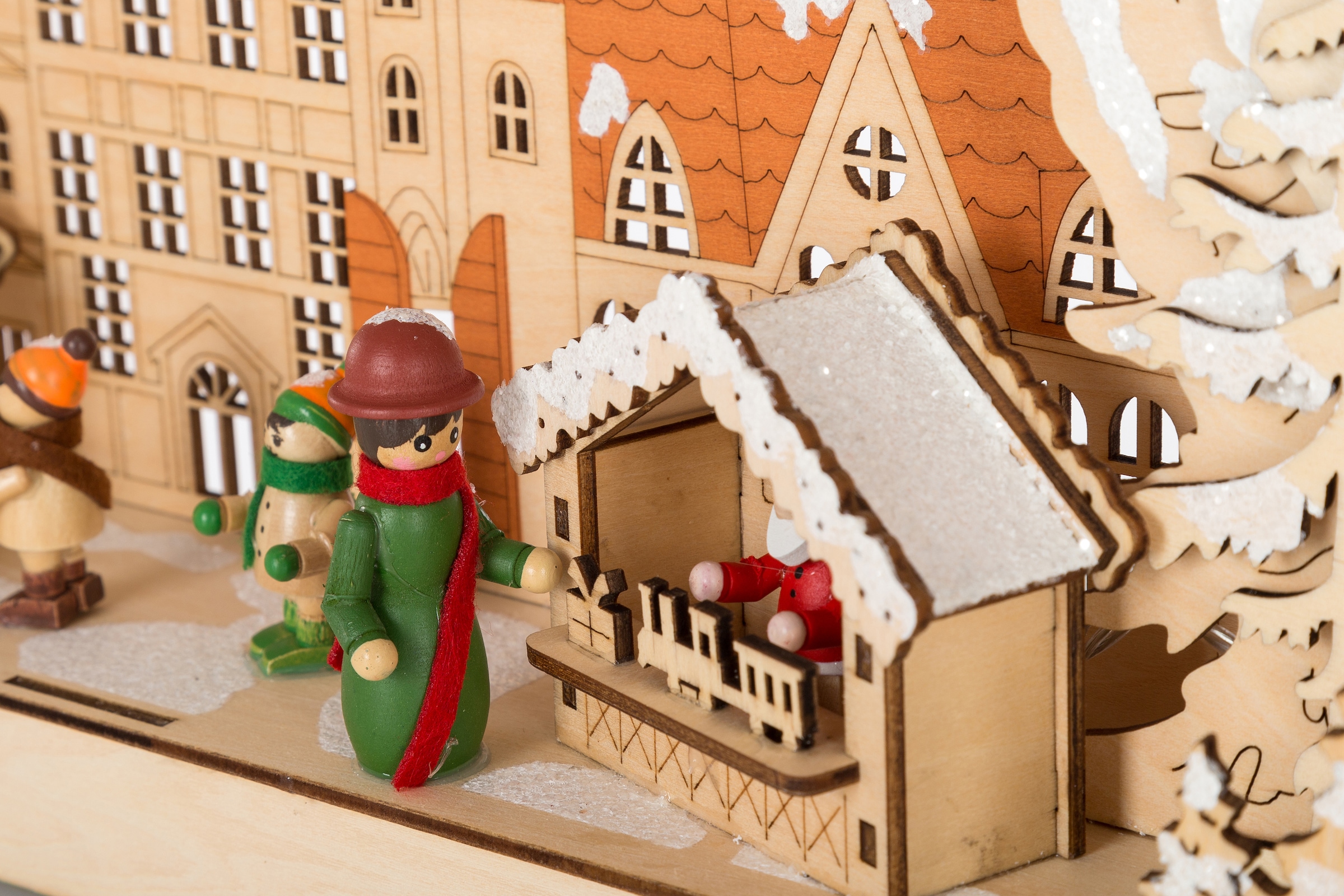 Myflair Möbel & Accessoires LED Schwibbogen »Weihnachtsdeko« 1 Stk. aus Holz, mit LED Beleuchtung, Höhe ca. 28 cm