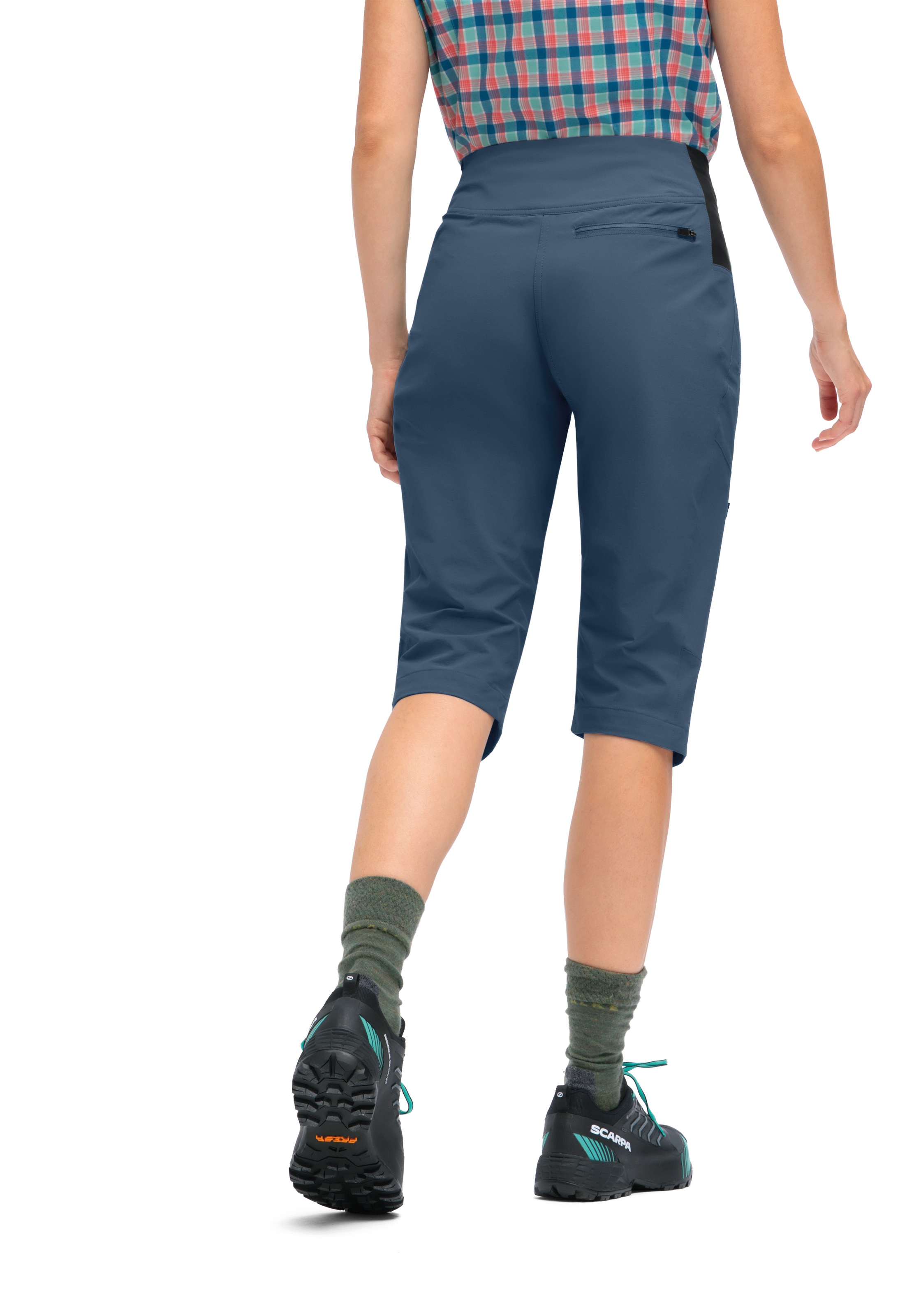Maier Sports Outdoorhose »Inara slim Capri Vario«, Damen Wanderhose, elastische Funktionshose mit 4 Taschen, Slim Fit