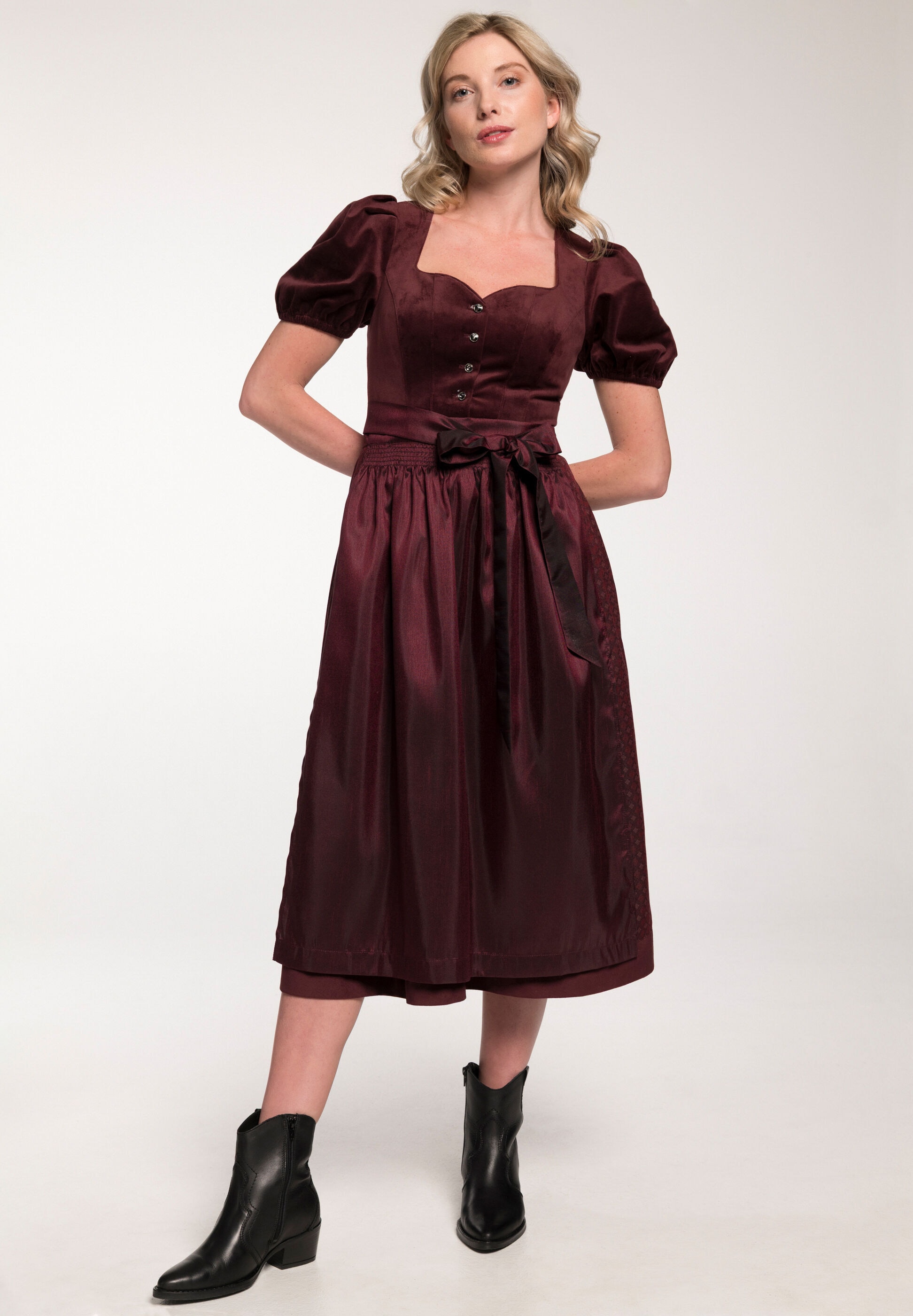 Spieth & Wensky Dirndl »Göttin« Samtoberteil