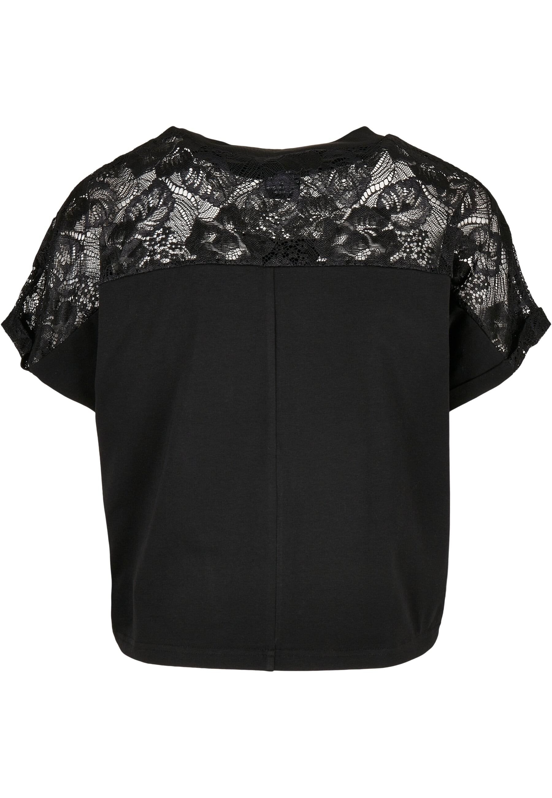 URBAN CLASSICS T-Shirt »Urban Classics Damen Ladies Short Oversized Lace Tee«, (1 tlg.)