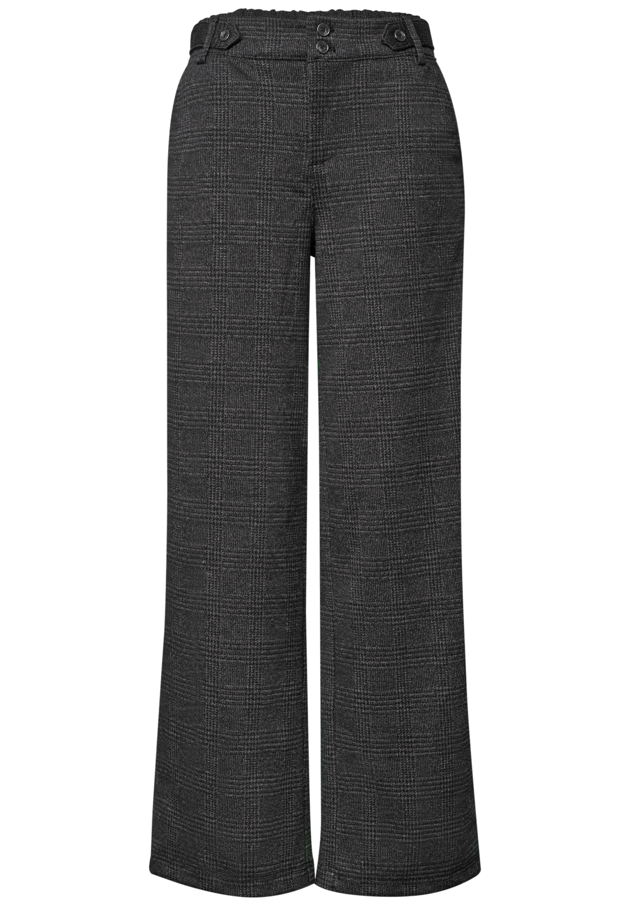 STREET ONE Stoffhose  mit dekorativem Elastikbund