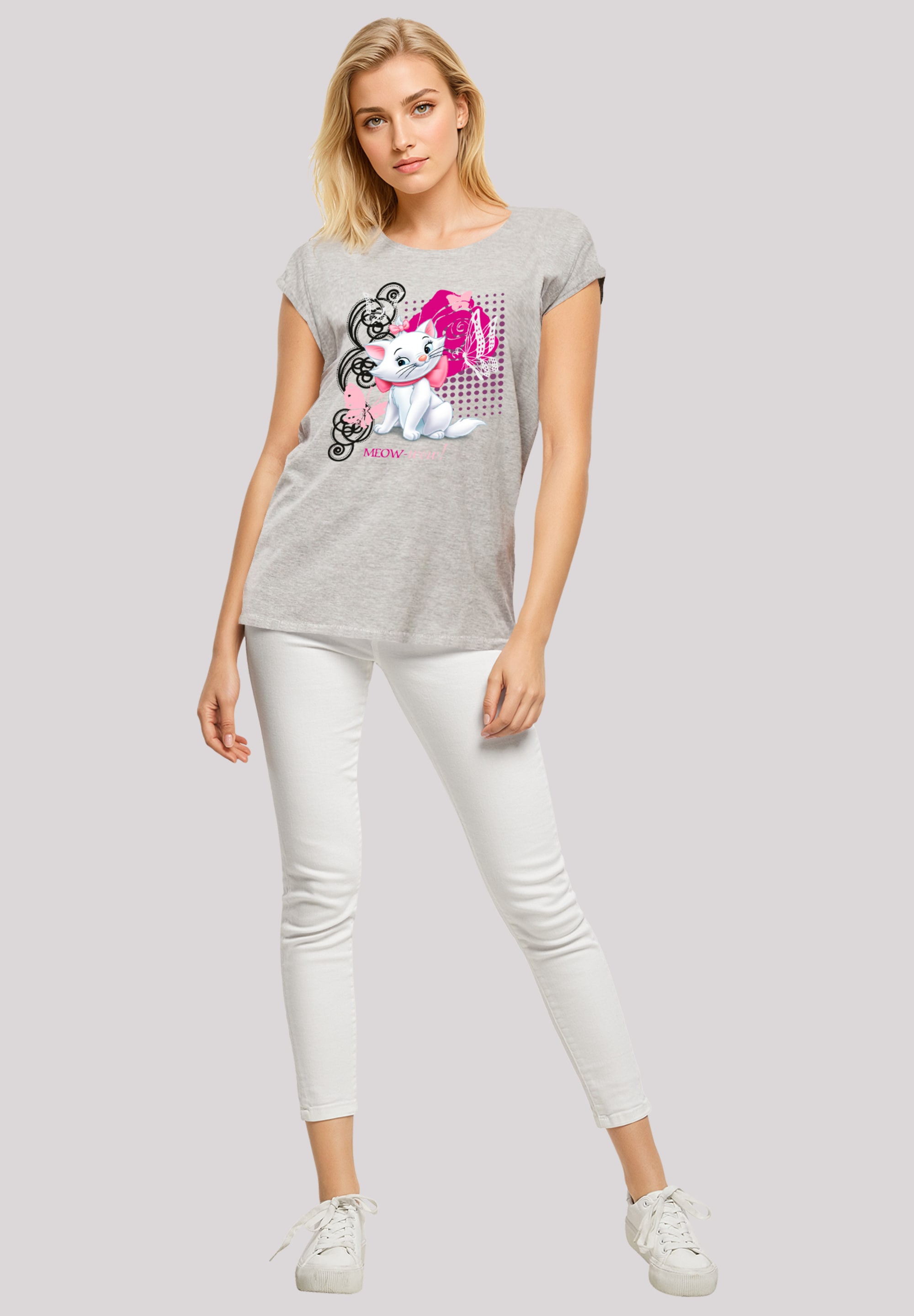 F4NT4STIC T-Shirt »Disney Aristocats Marie Meow Butterfly«, Premium Qualität