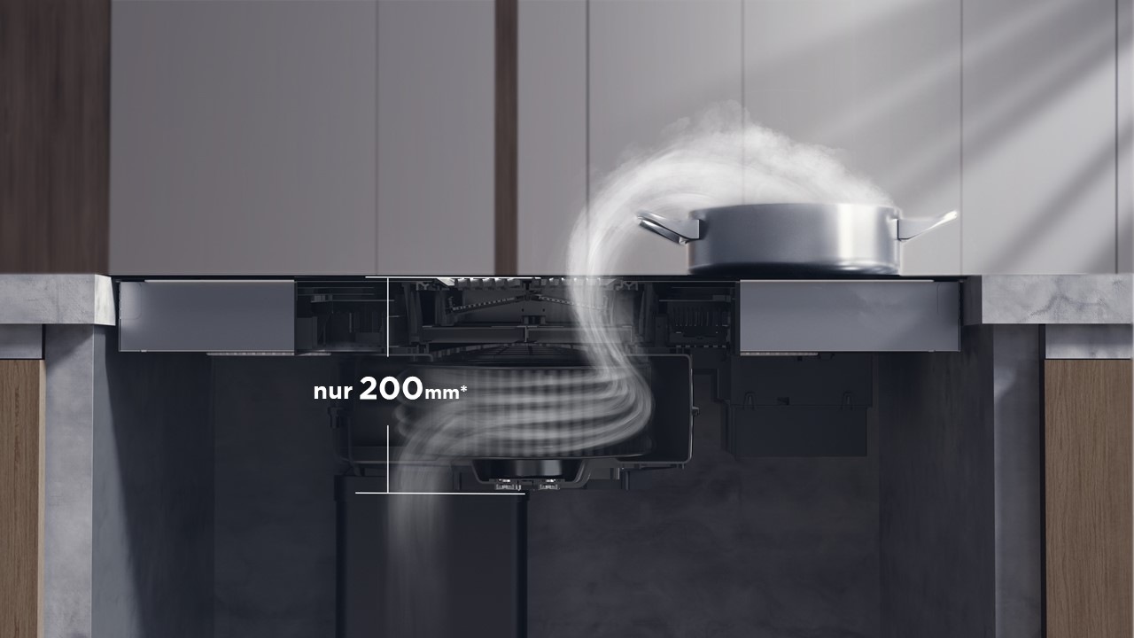 Hanseatic Kochfeld mit Dunstabzug »HDI4B9074SB«, Platziere dein Kochgeschirr flexibel, dank Flex-Induktion