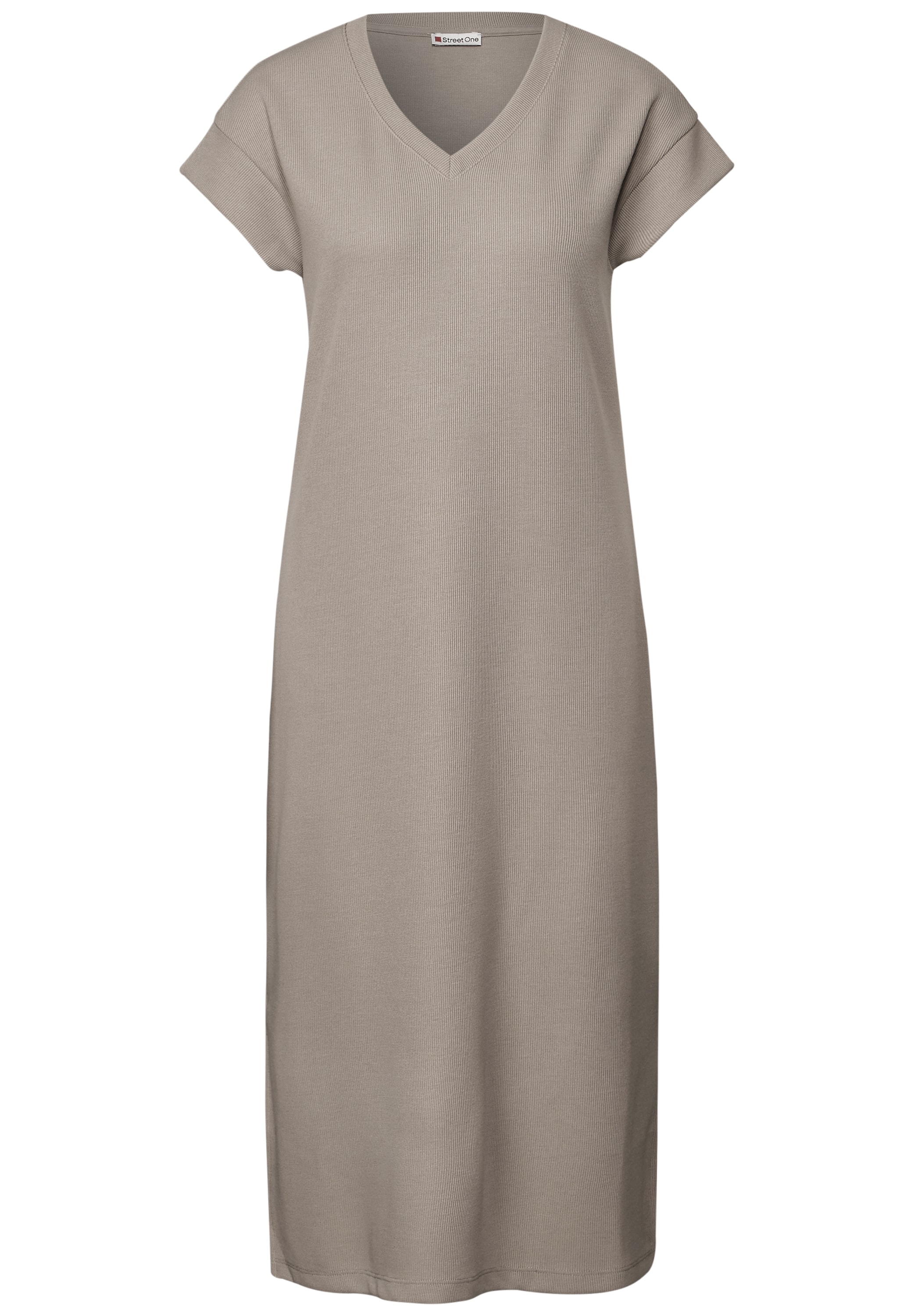 STREET ONE Midikleid, mit Rippstruktur