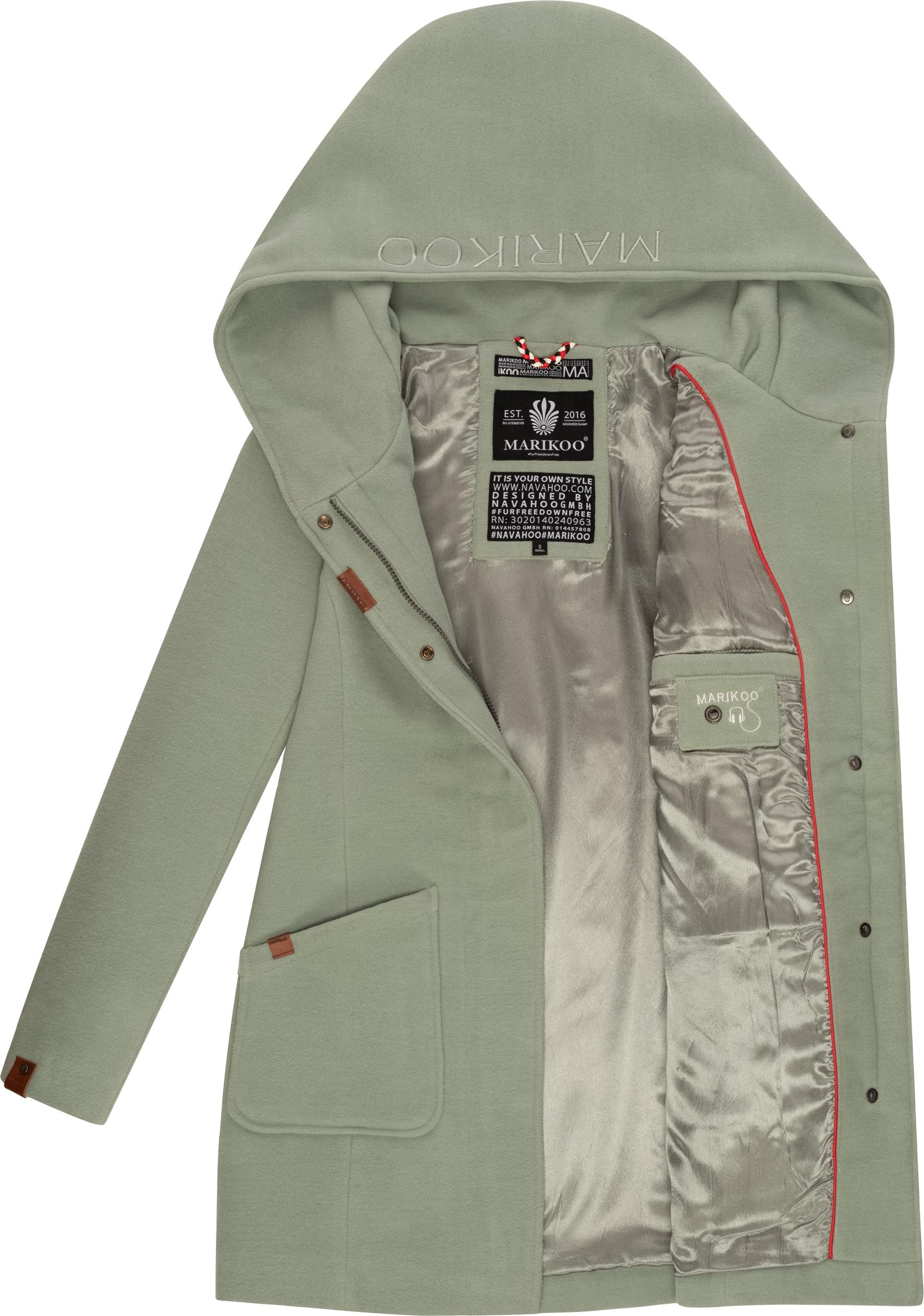 Marikoo Maikoo Damen Wintermantel Grün 4XL 3
