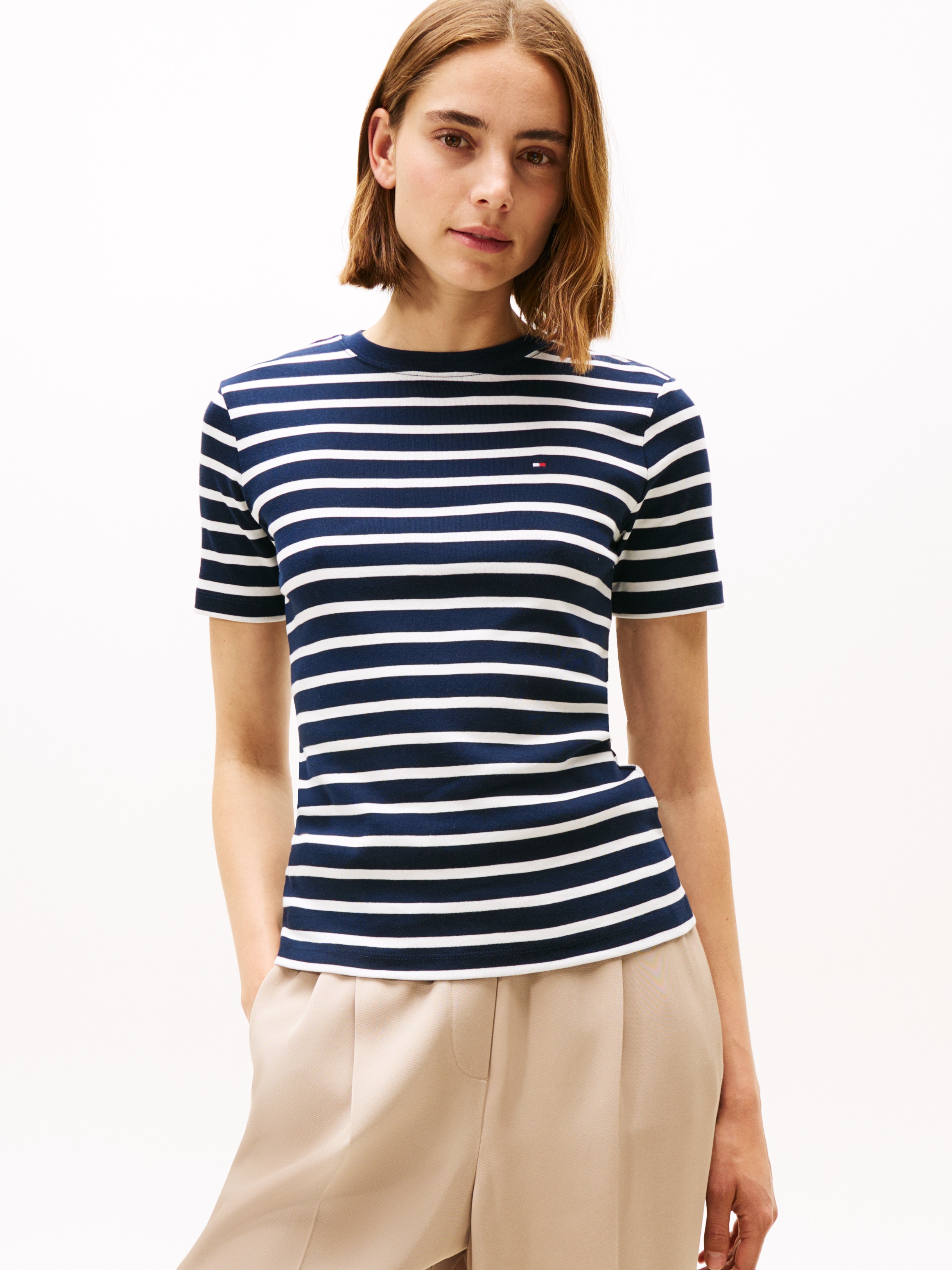 Tommy Hilfiger T-Shirt "SLIM CODY C-NK" Baumwolle, slim fit