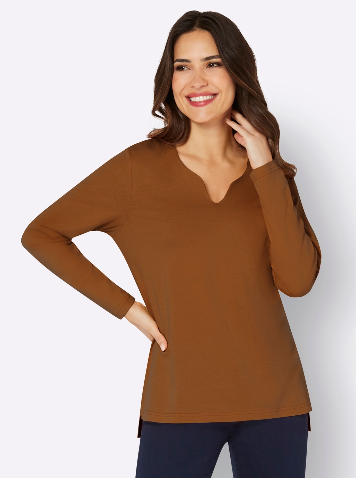 Classic Basics Langarmshirt "Langarm-Shirt" 1 Stk. tlg. günstig online kaufen