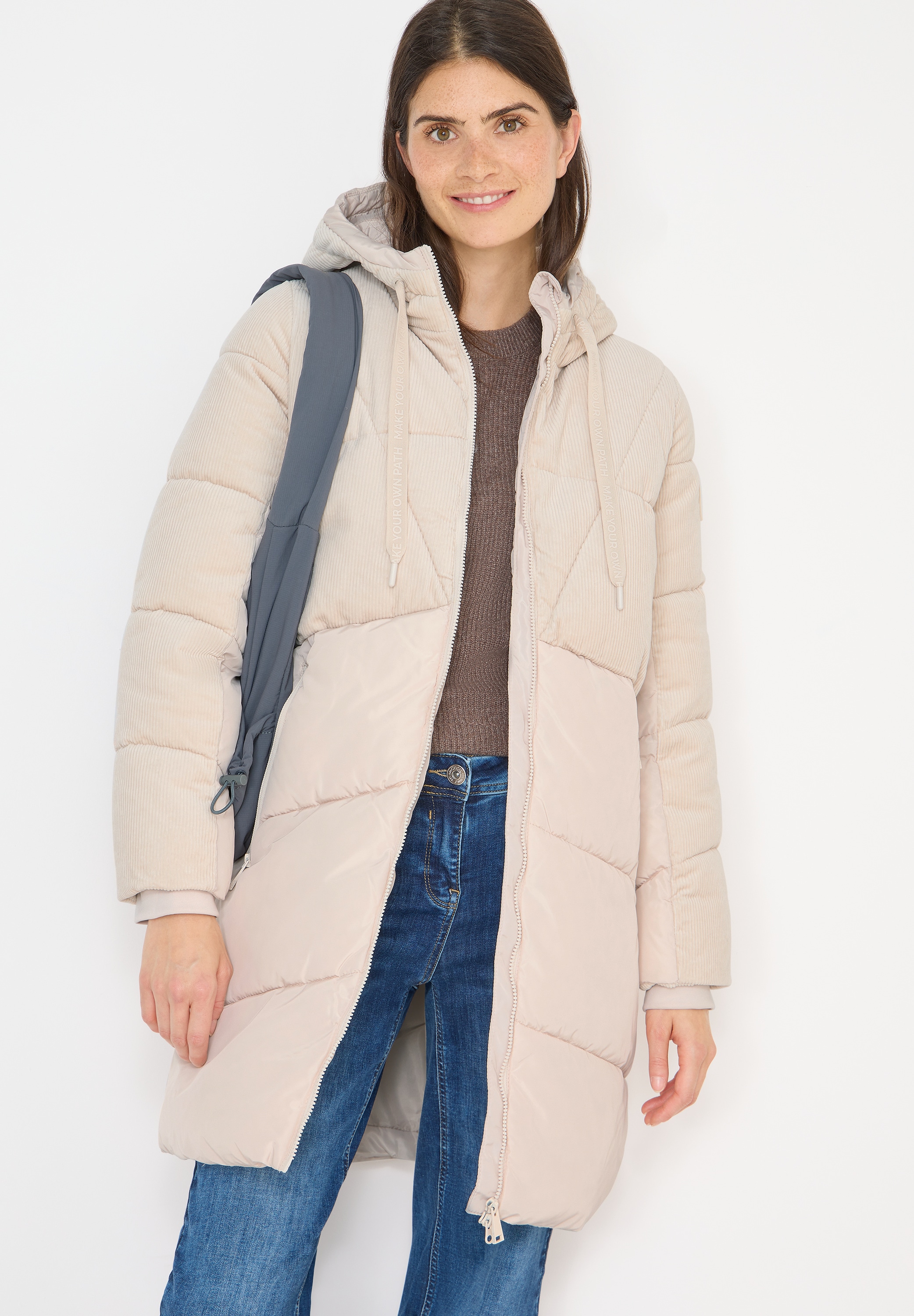 Cecil Steppmantel mit Kapuze günstig online kaufen