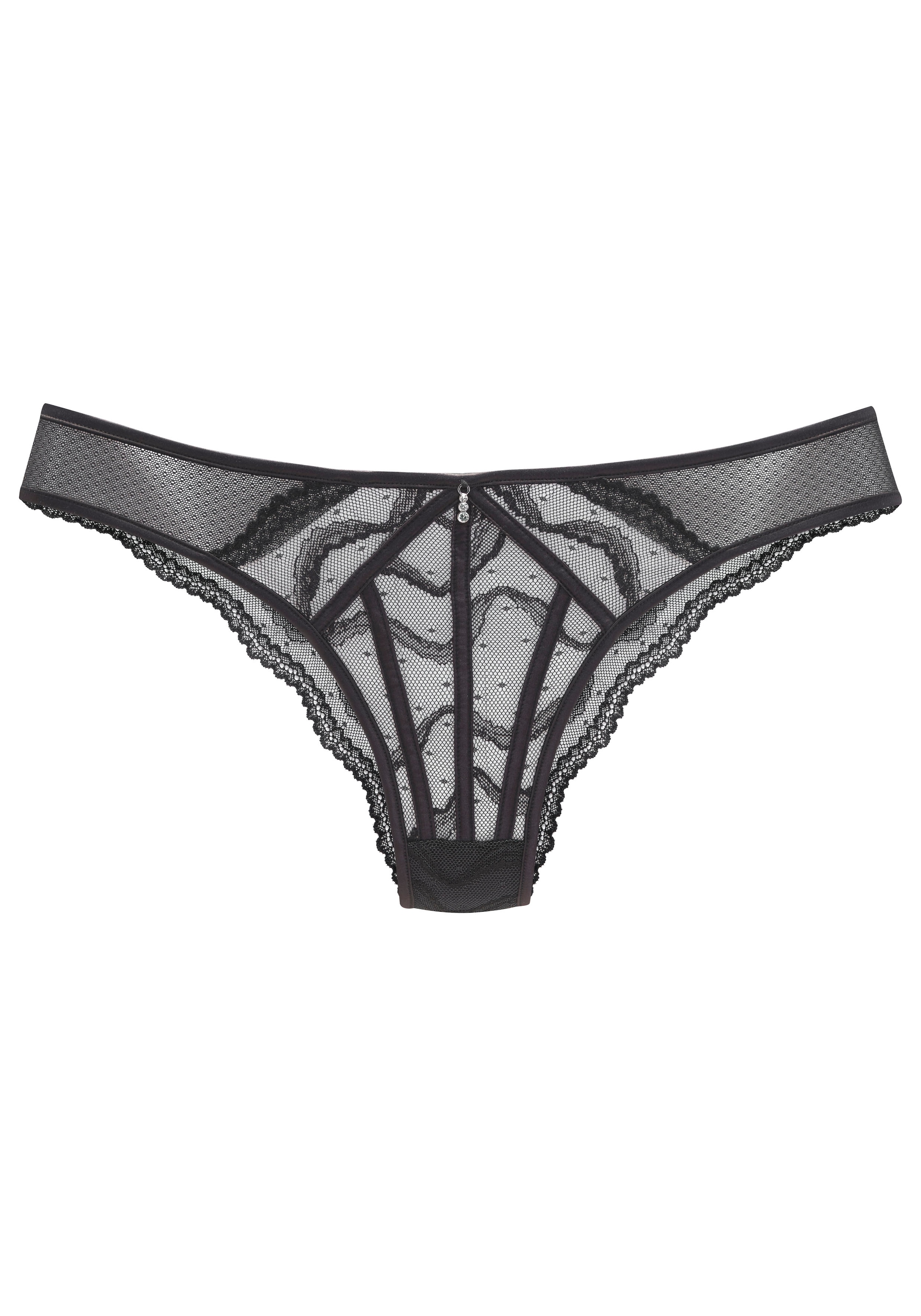 LASCANA Tanga, mit dekorativen Satinbändern, sexy Dessous, Reizwäsche