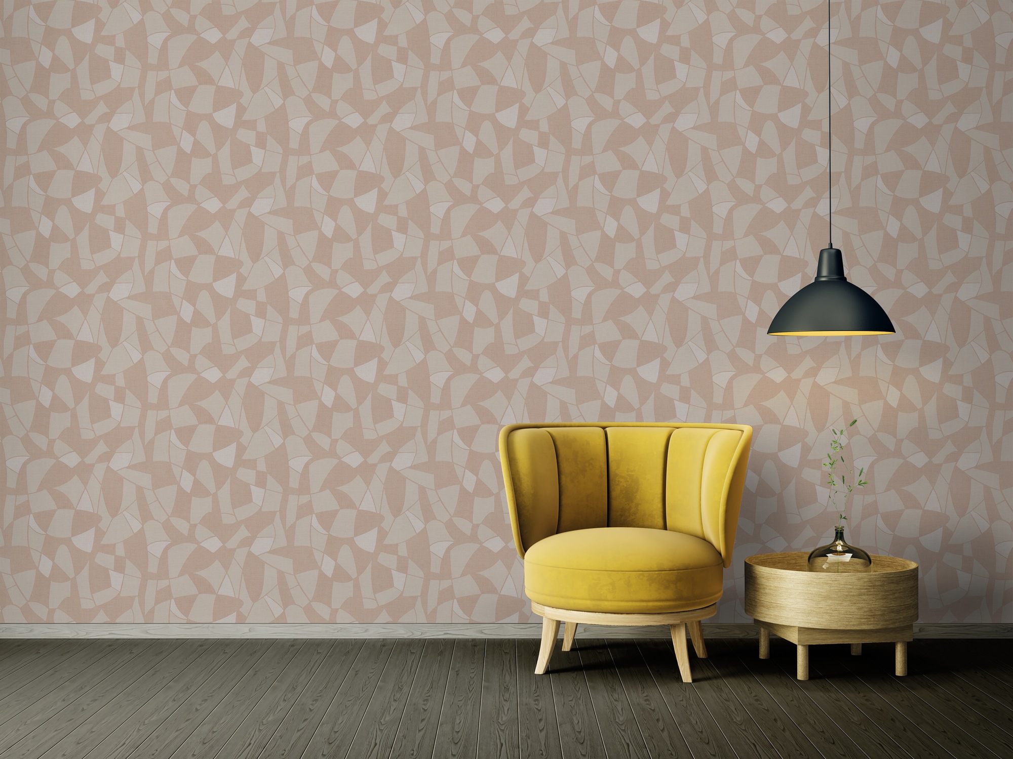 A.S. Création Vliestapete »Antigua Tapete mit Formen«, matt-gemustert-neutral, Grafiktapete Retrotapete Tapeten Wohnzimmer Schlafzimmer Küche Design