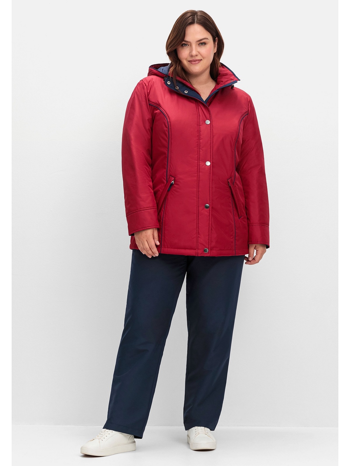 Sheego Outdoorjacke »Große Größen«, mit Kapuze, wärmend, wind- und wasserabweisend