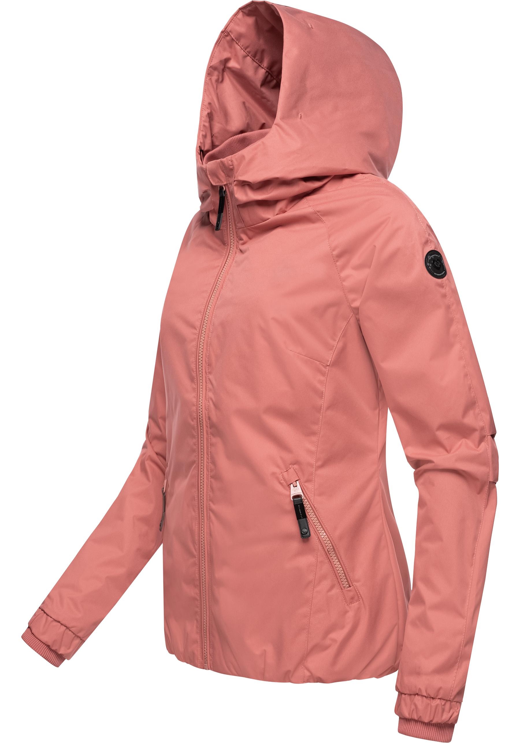 Ragwear Outdoorjacke »Dizzie«, mit Kapuze, Wasserdichte Übergangsjacke mit großer Kapuze