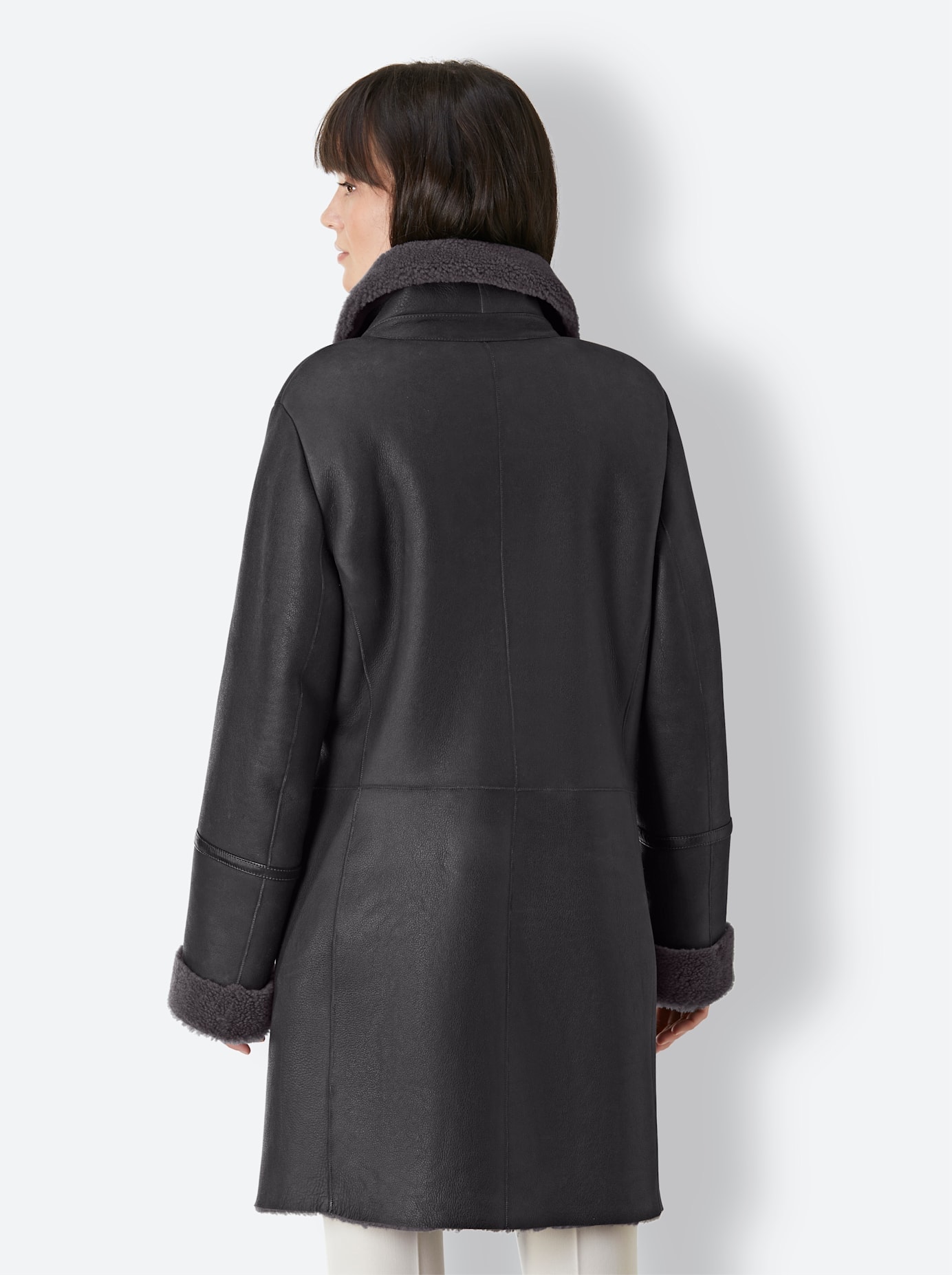 Mainpol Lederjacke, ohne Kapuze