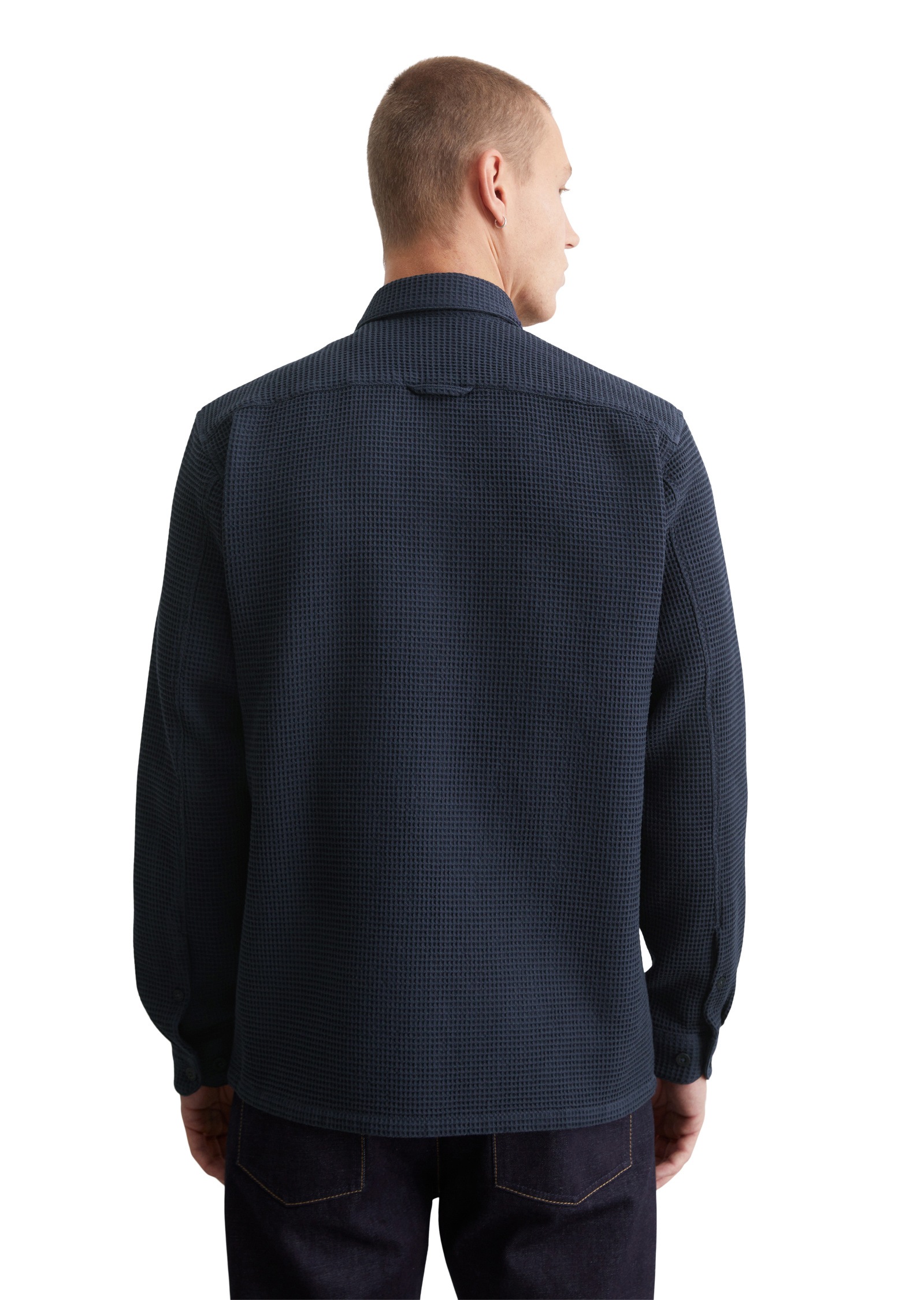 Marc O'Polo DENIM Langarmhemd »mit Waffelstruktur«