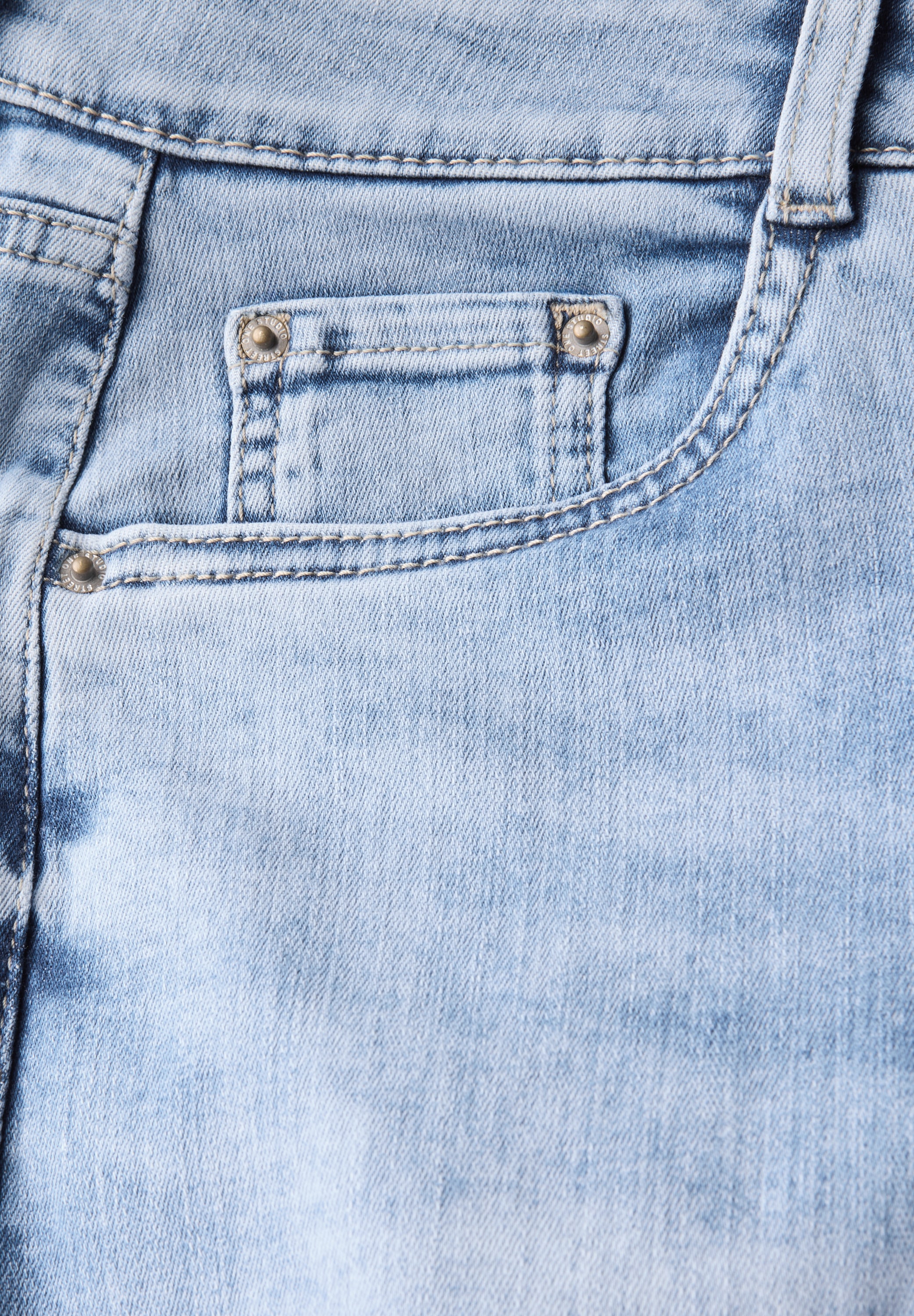 STREET ONE STUDIO Gerade Jeans, aus Baumwolle mit Stretchanteil