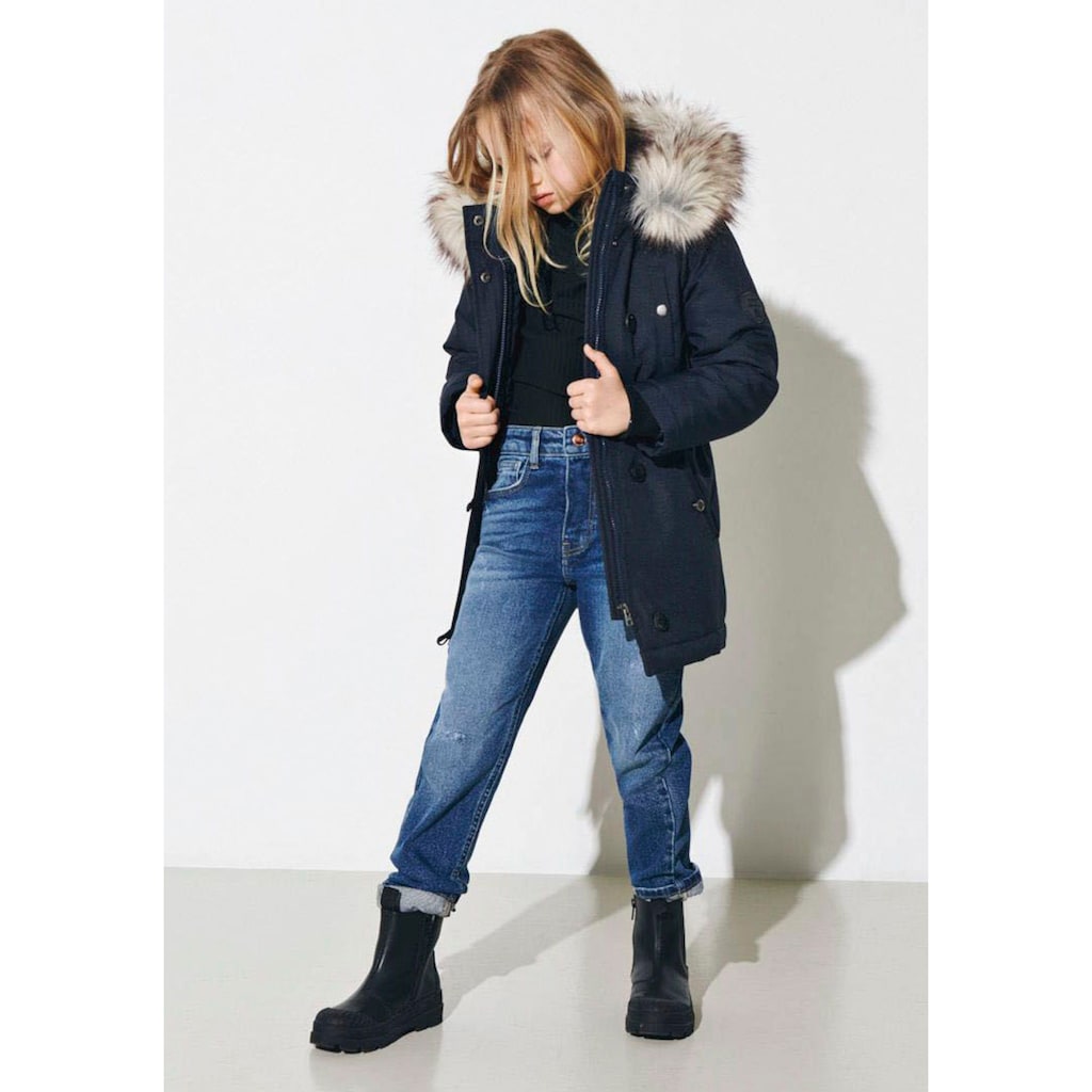 KIDS ONLY Winterjacke »KOGIRIS FUR PARKA OTW«, mit Kapuze