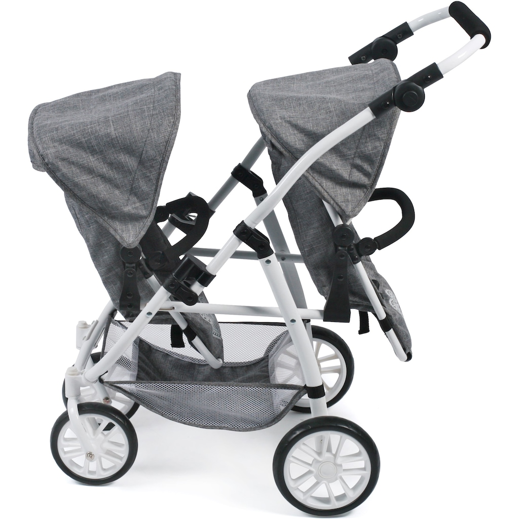 CHIC2000 Puppen-Zwillingsbuggy »Vario, Jeans Grey«