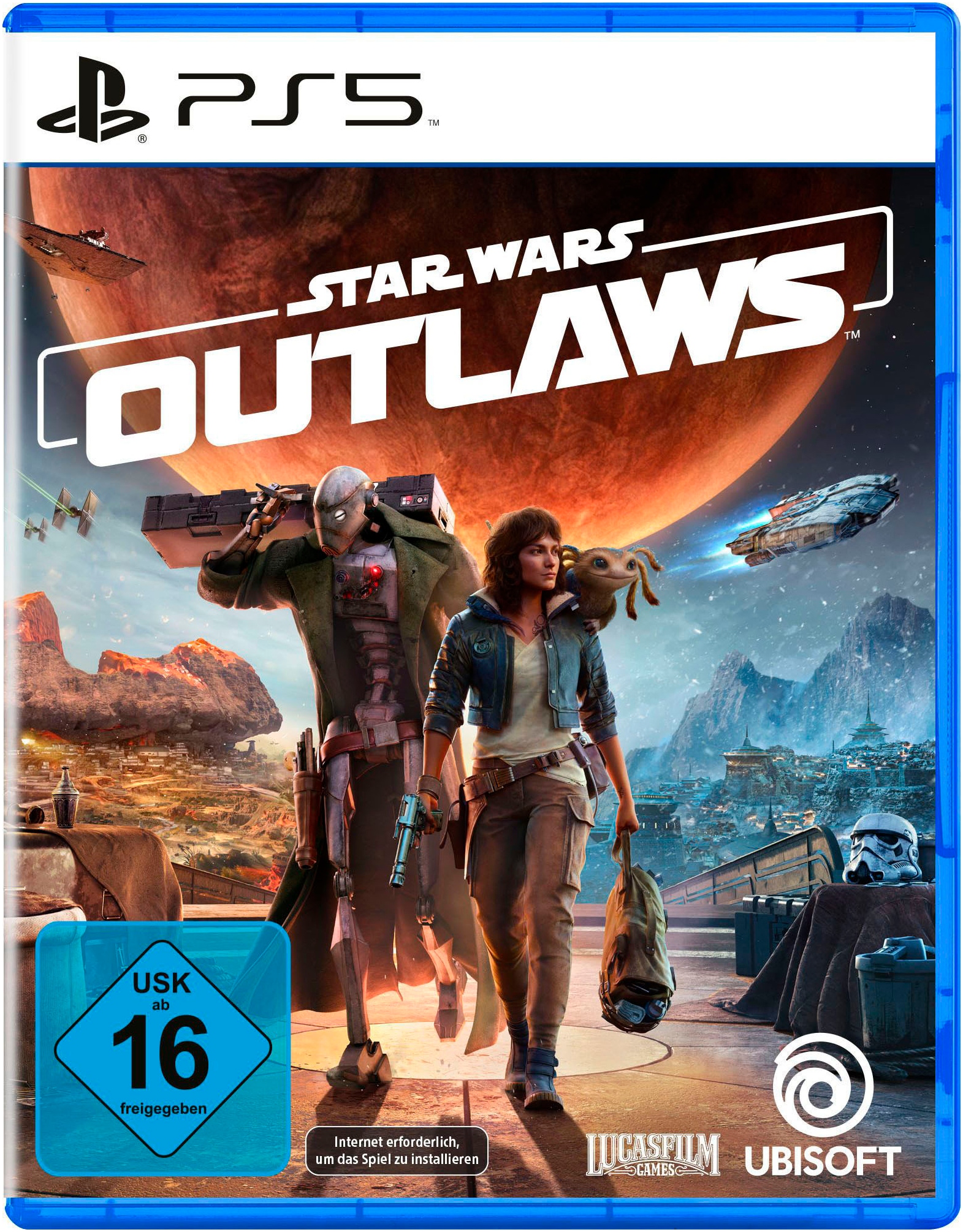 PlayStation 5 Konsolen-Set »PS5 (Slim) Fortnite Cobalt Star + Star Wars Outlaws«