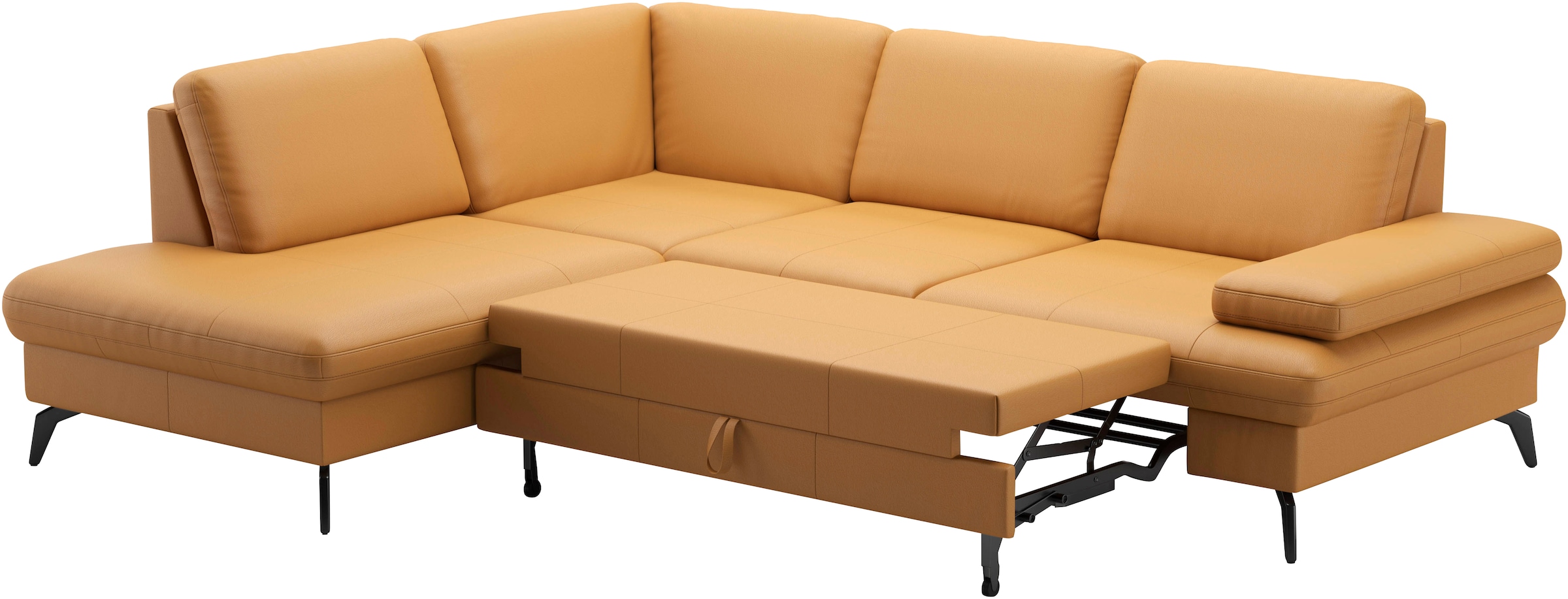 sit&more Ecksofa »Morris L-Form, inkl. Sitztiefenverstellung«, wahlweise mit Armteilverstellung, Bettfunktion & Bettkasten