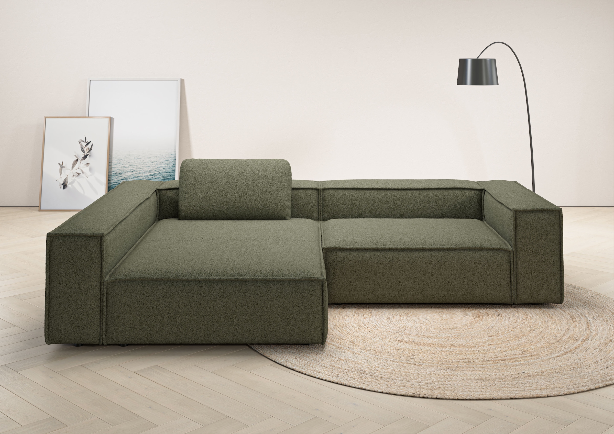 Places of Style Ecksofa "Watertown, moderne XXL L-Form, 306 cm breit", Komf günstig online kaufen
