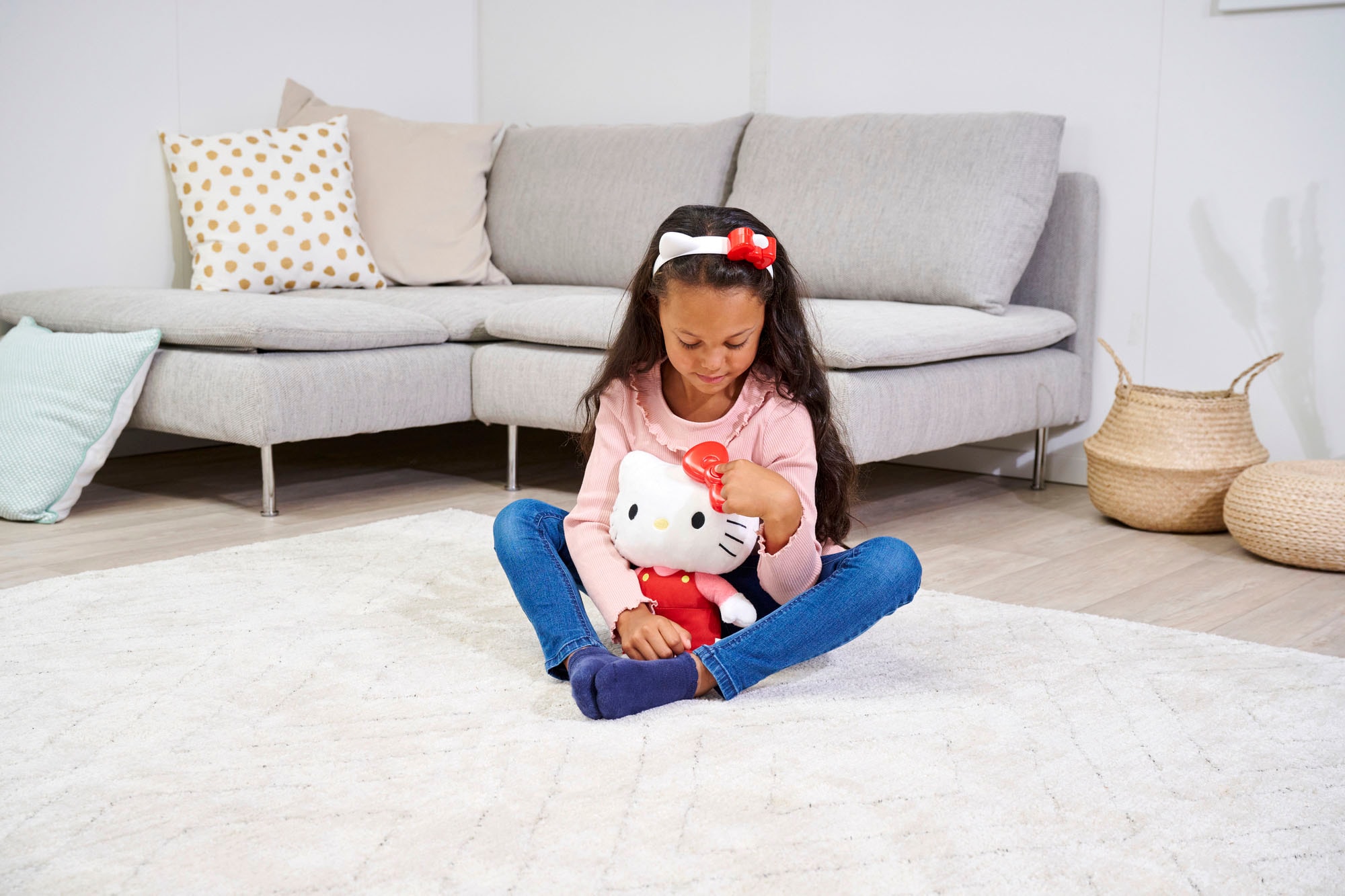 SIMBA Kuscheltier »Hello Kitty Magic Bow Plush«, mit Licht- und Soundeffekt