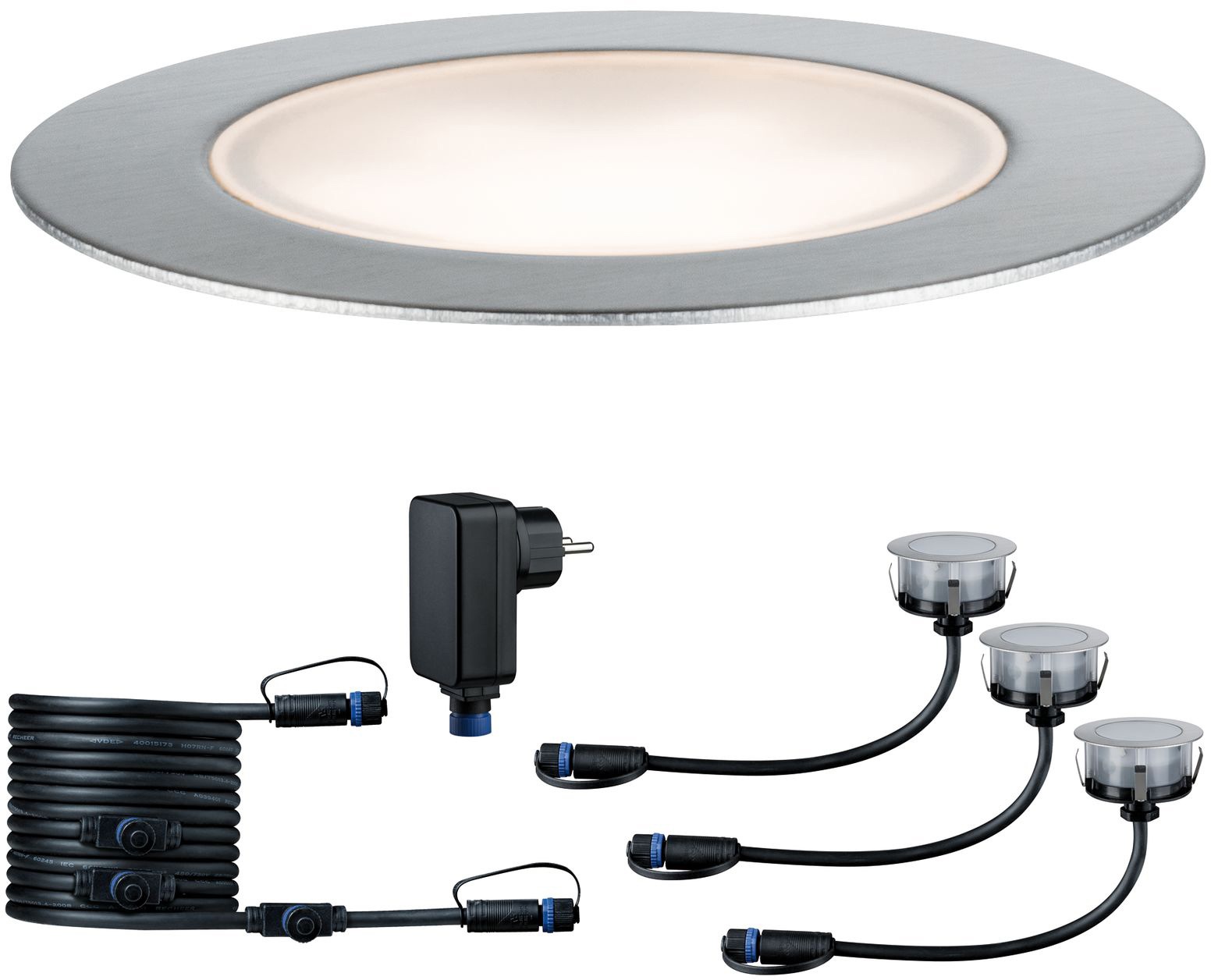 Paulmann LED Einbauleuchte »Plug IP65 | 3 & flammig-flammig, Shine«, BAUR 3000K