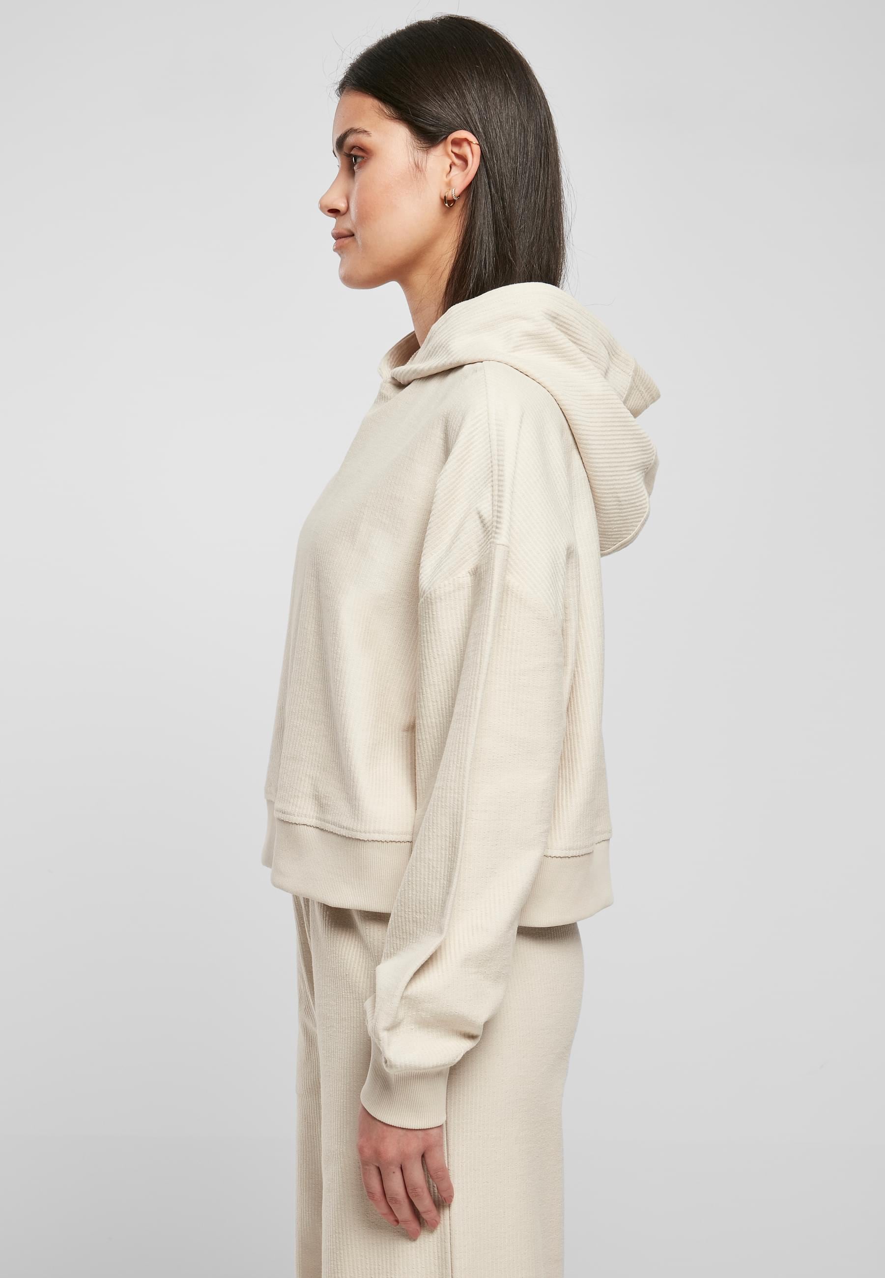 URBAN CLASSICS Kapuzenpullover »Urban Classics Damen Ladies Oversized Short Rib Hoody«, (1 tlg.)