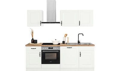 Küchenzeile »Erla«, mit Hanseatic-E-Geräten, Breite 220 cm