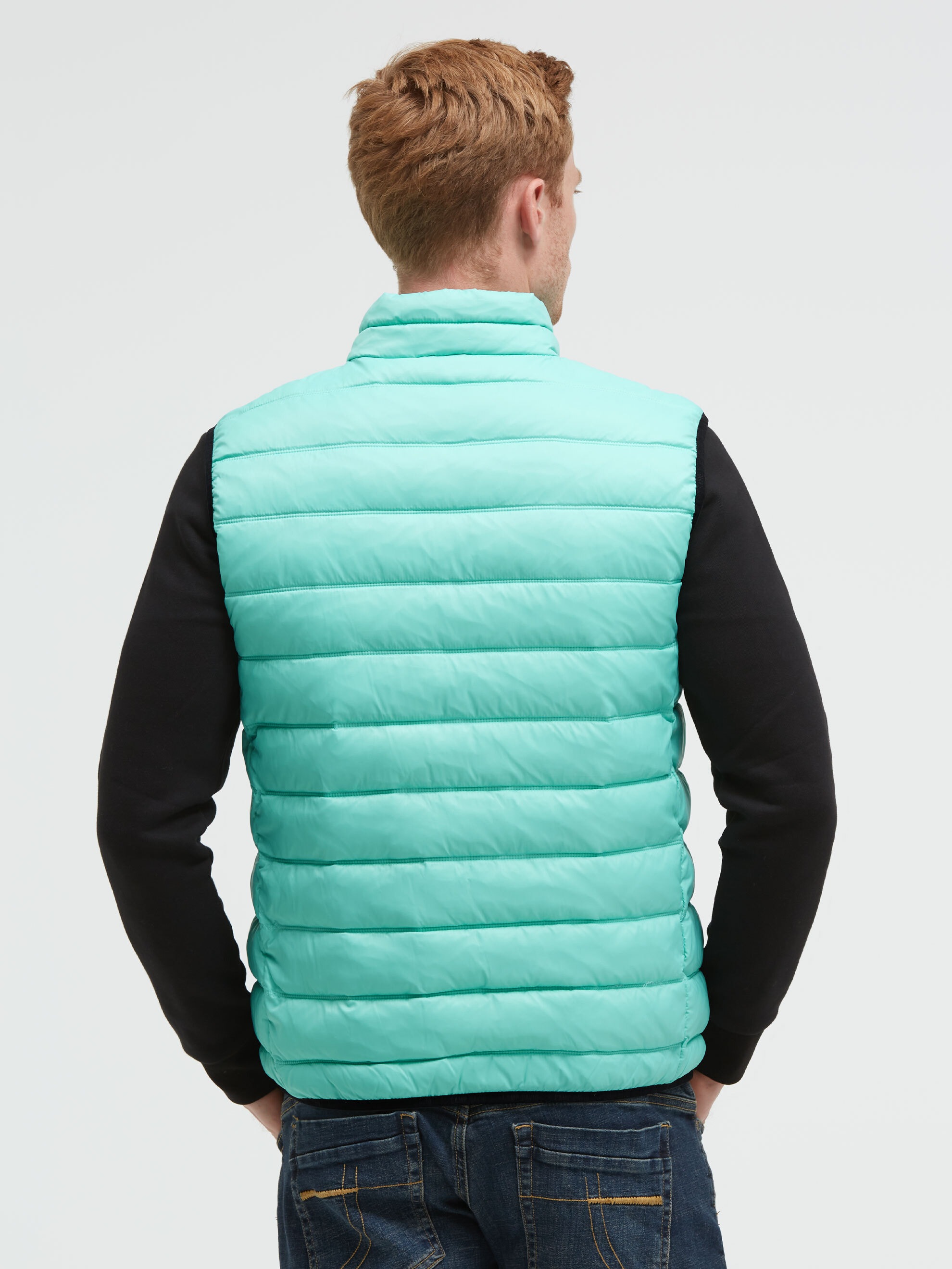 CAMP DAVID Steppweste mit Logoprint