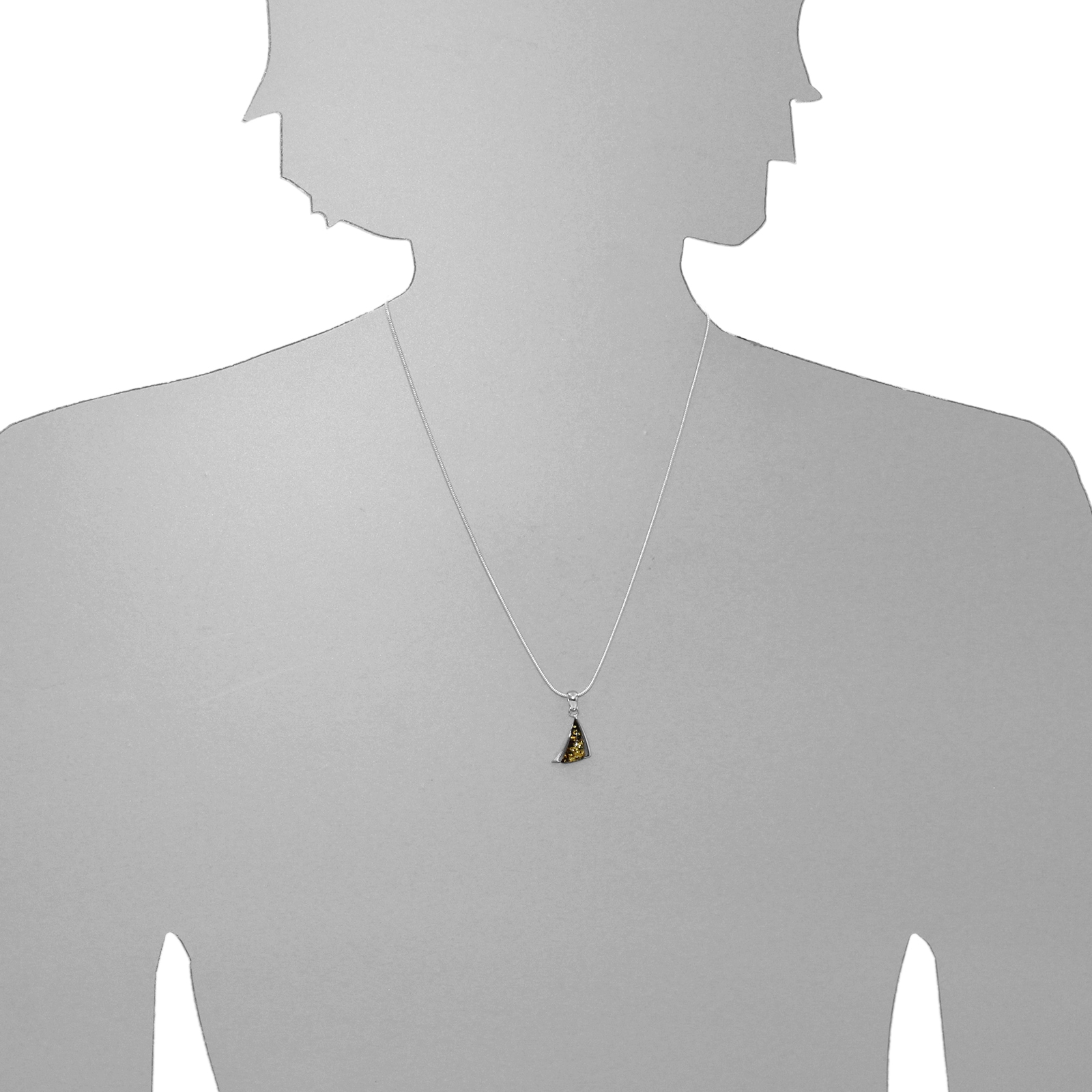 OSTSEE-SCHMUCK Kette mit Anhänger »Ostsee-Schmuck Kette mit Anhänger Imke 25 mm«