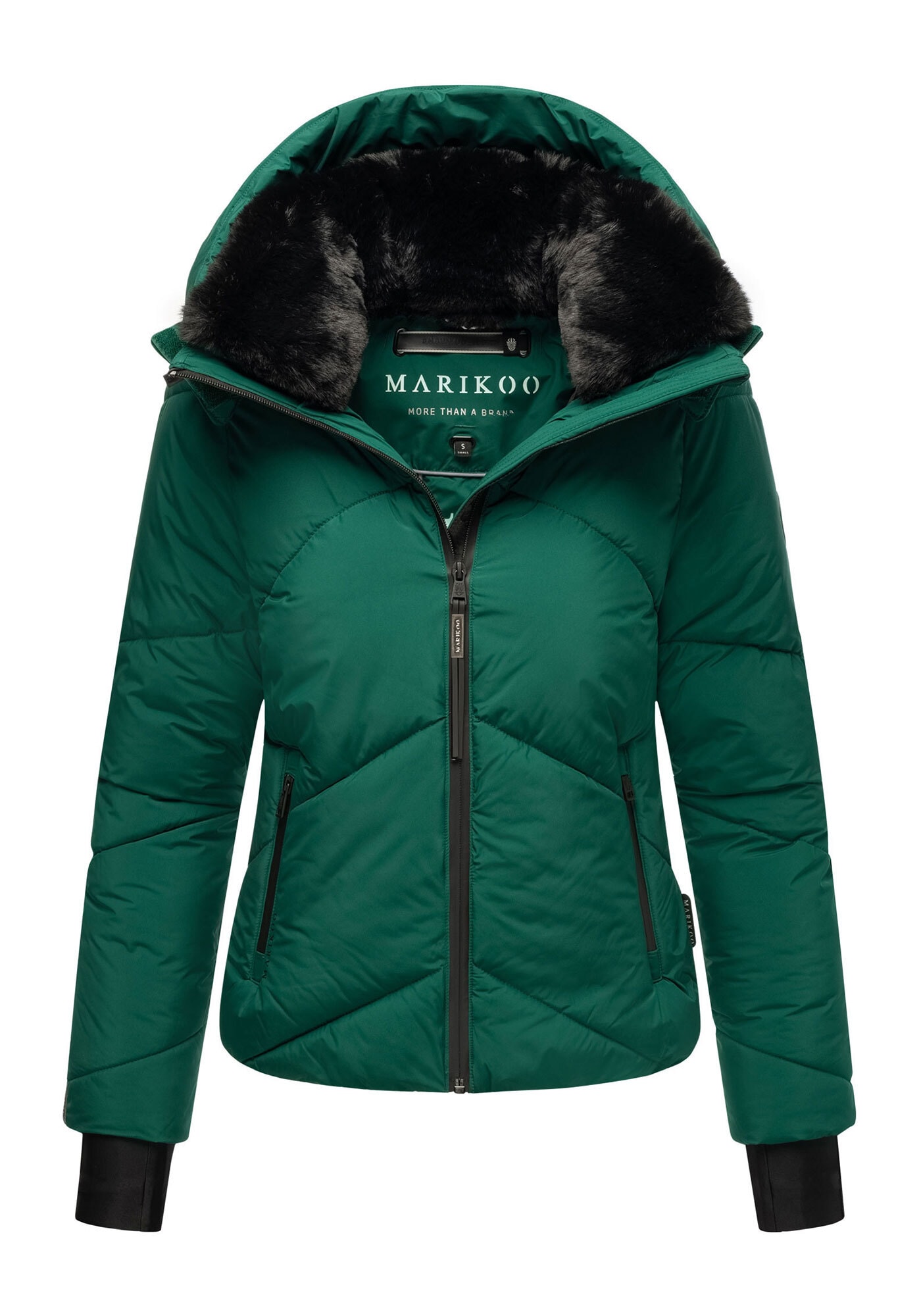 Marikoo Winterjacke »Simaraa«, mit abnehmbarem Kunstfellkragen